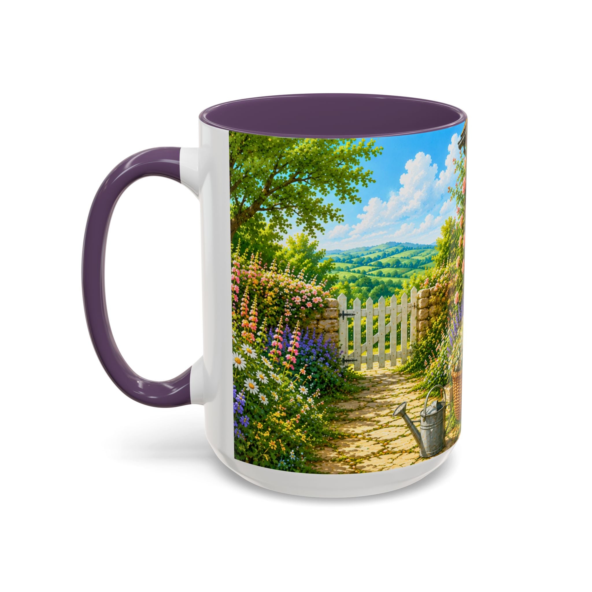 Floral Cottage Coffee Mug – 'Bloom Where You Are Planted' Accent Mug