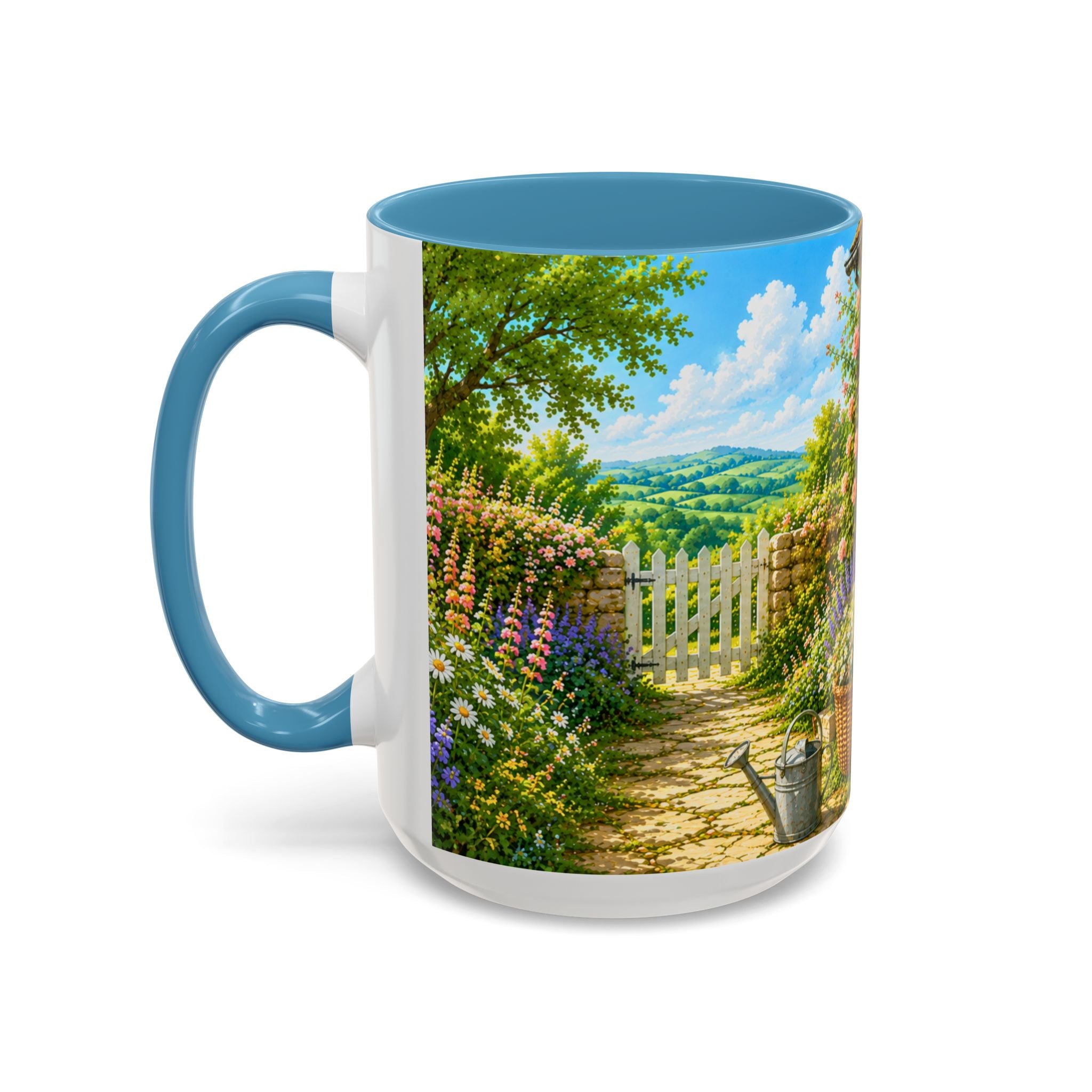 Floral Cottage Coffee Mug – 'Bloom Where You Are Planted' Accent Mug