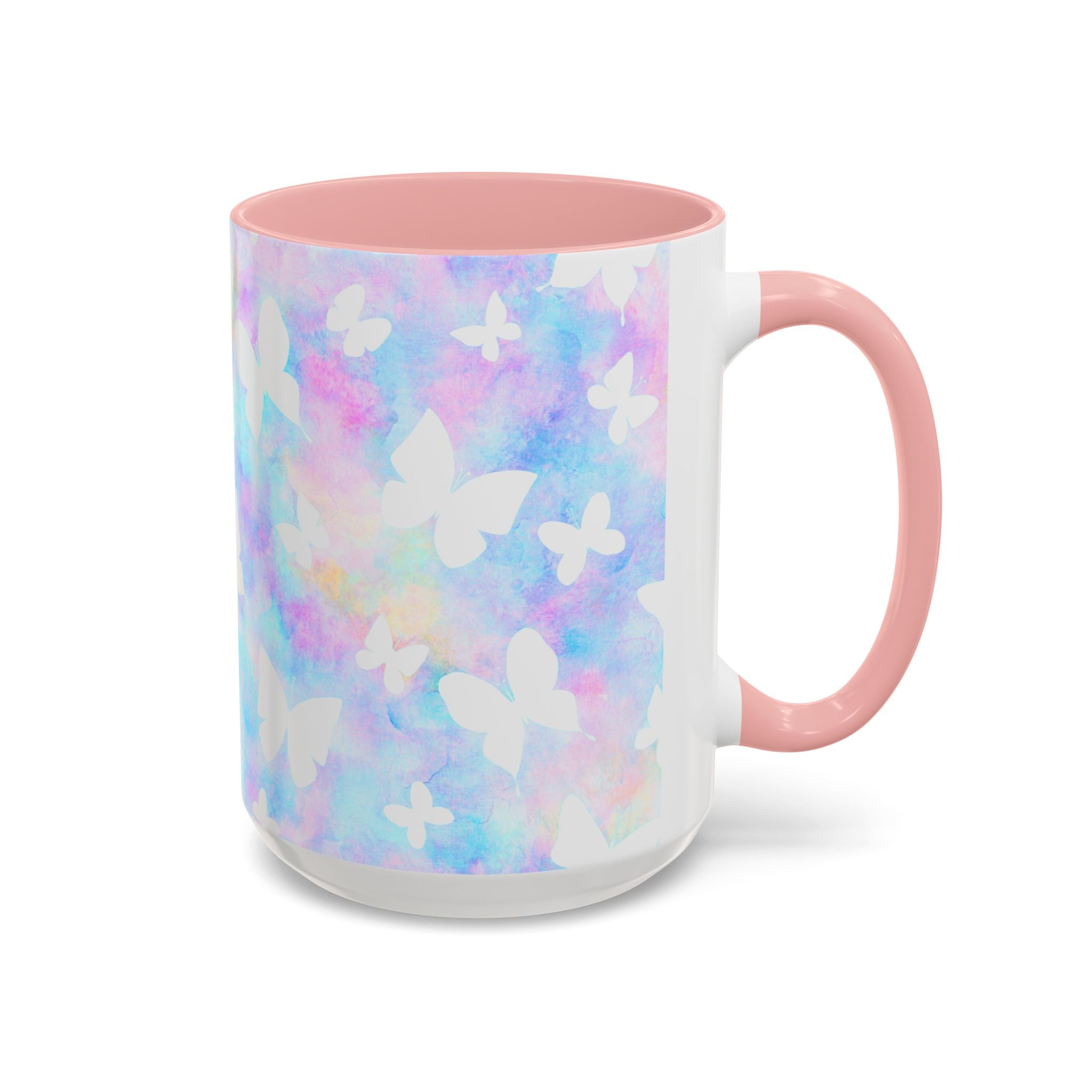 Pastel Watercolor Butterfly Coffee Mug – 11/15oz Accent Mug