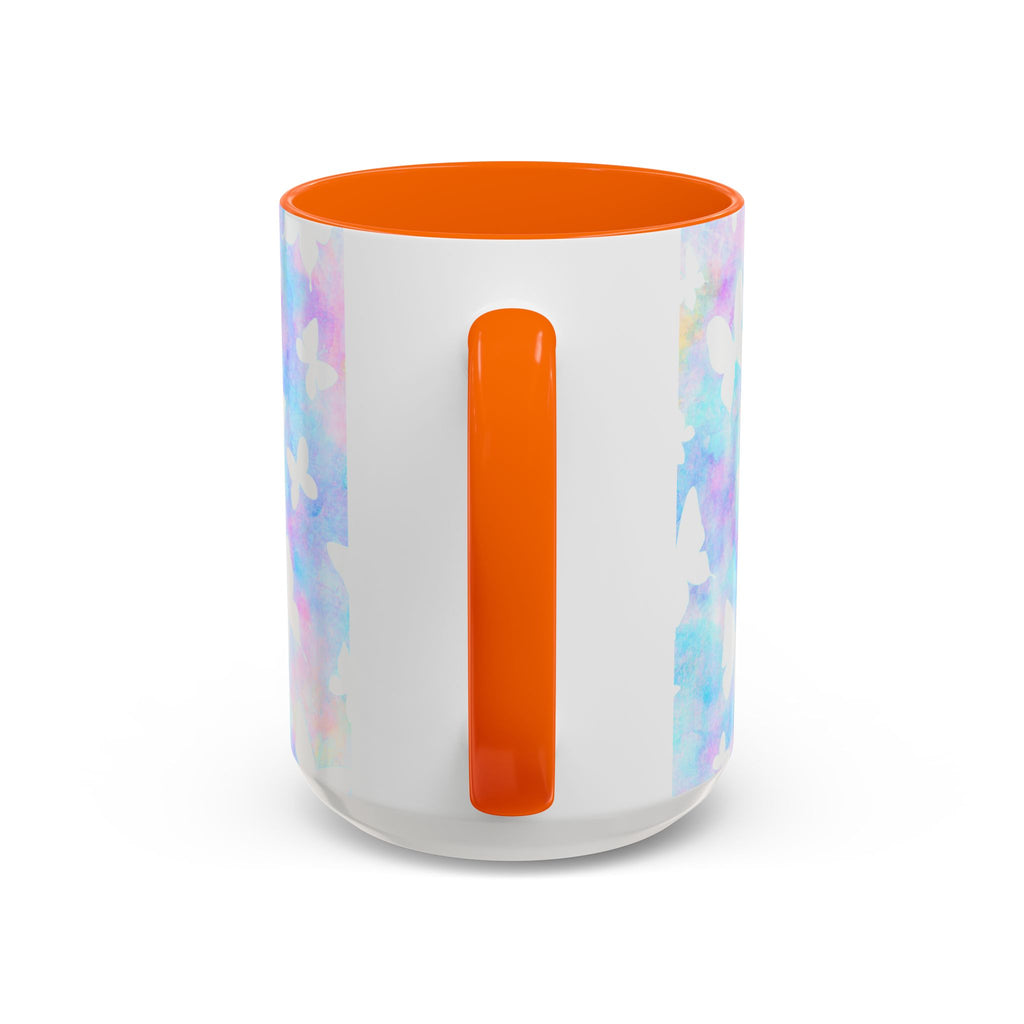 Pastel Watercolor Butterfly Coffee Mug – 11/15oz Accent Mug