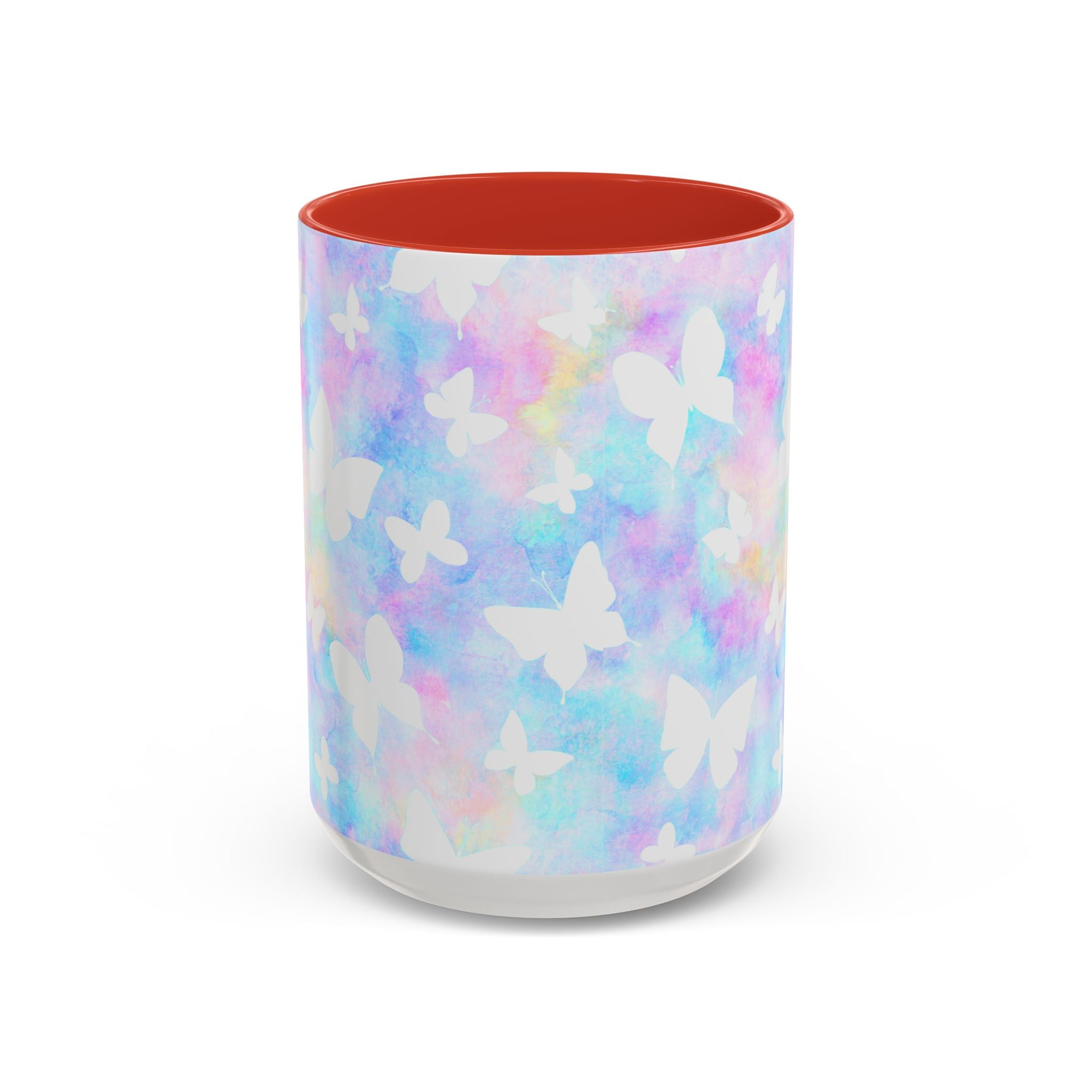 Pastel Watercolor Butterfly Coffee Mug – 11/15oz Accent Mug