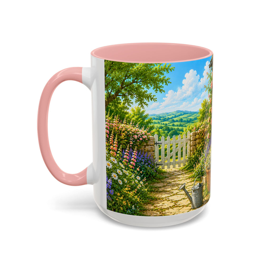 Floral Cottage Coffee Mug – 'Bloom Where You Are Planted' Accent Mug