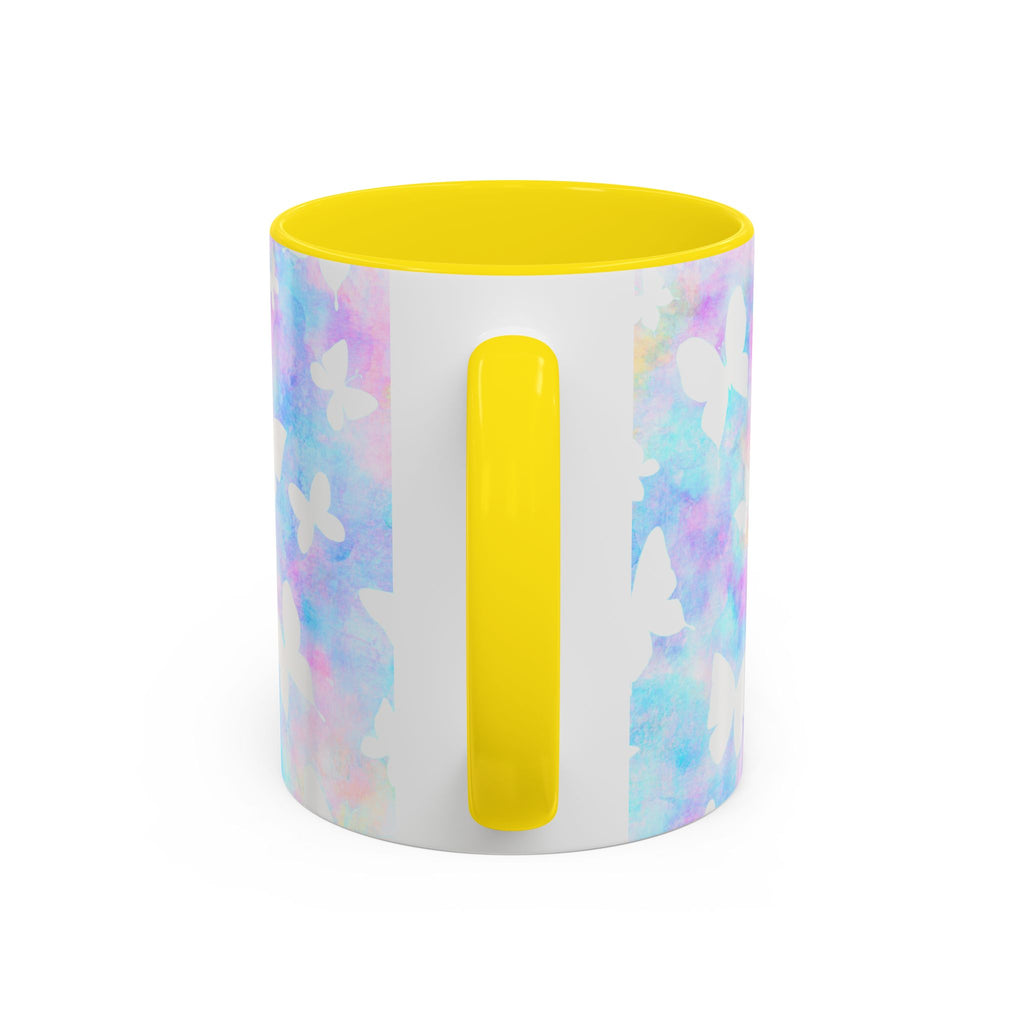 Pastel Watercolor Butterfly Coffee Mug – 11/15oz Accent Mug