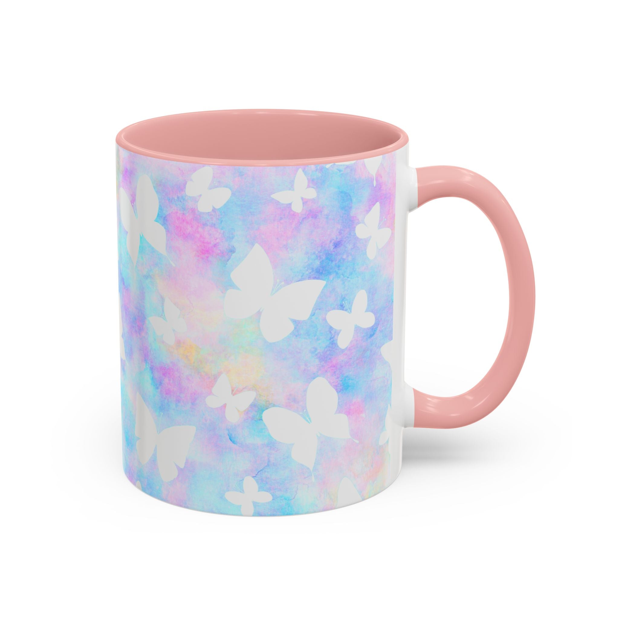 Pastel Watercolor Butterfly Coffee Mug – 11/15oz Accent Mug