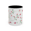 Floral Accent Coffee Mug – Pink Watercolor Blossoms (11/15oz)