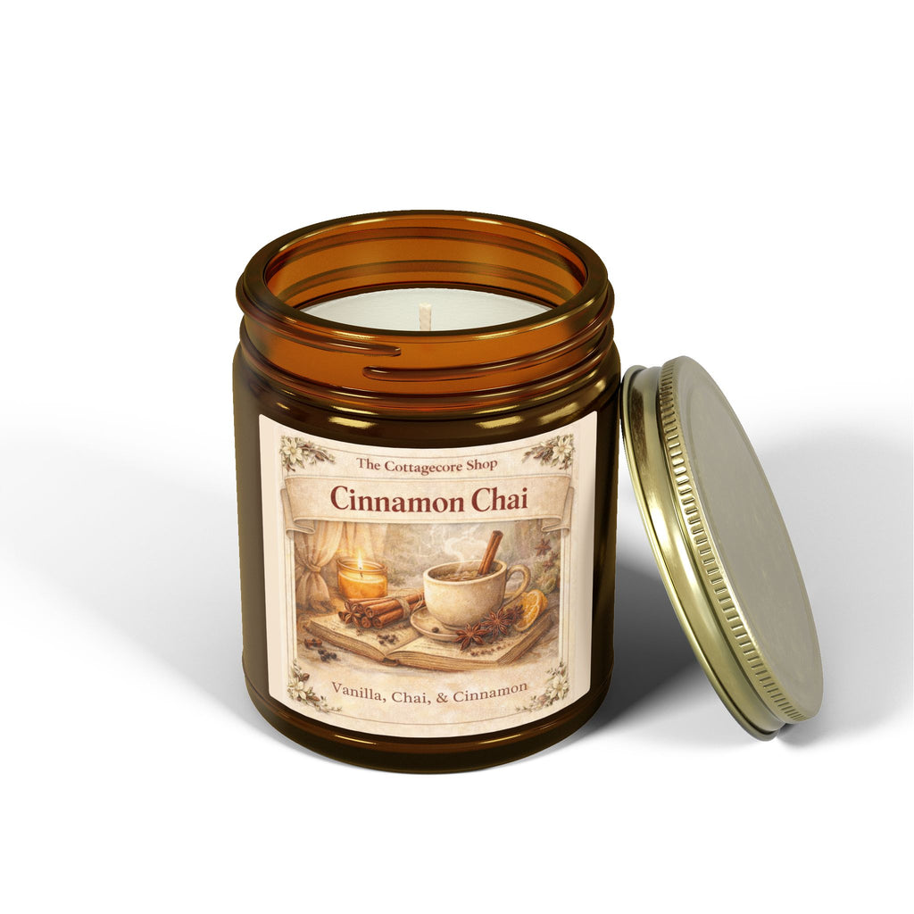 Cinnamon Chai Scented Candle — Coconut Apricot Wax (4oz & 9oz)