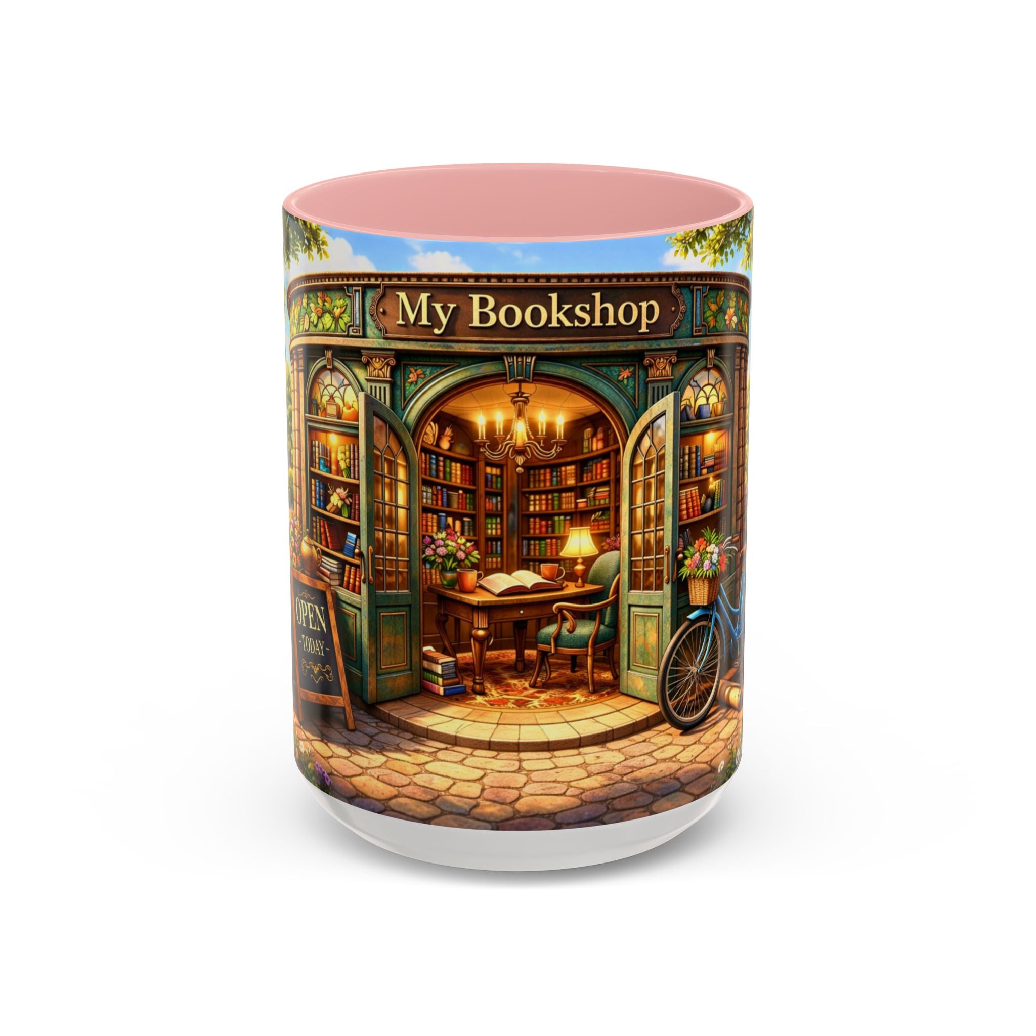 Bookshop Coffee Mug – "My Bookshop" Cozy Library Accent Mug