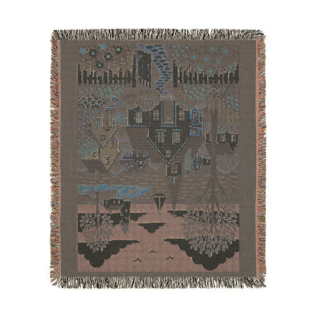 Coastal Cottage Woven Blanket