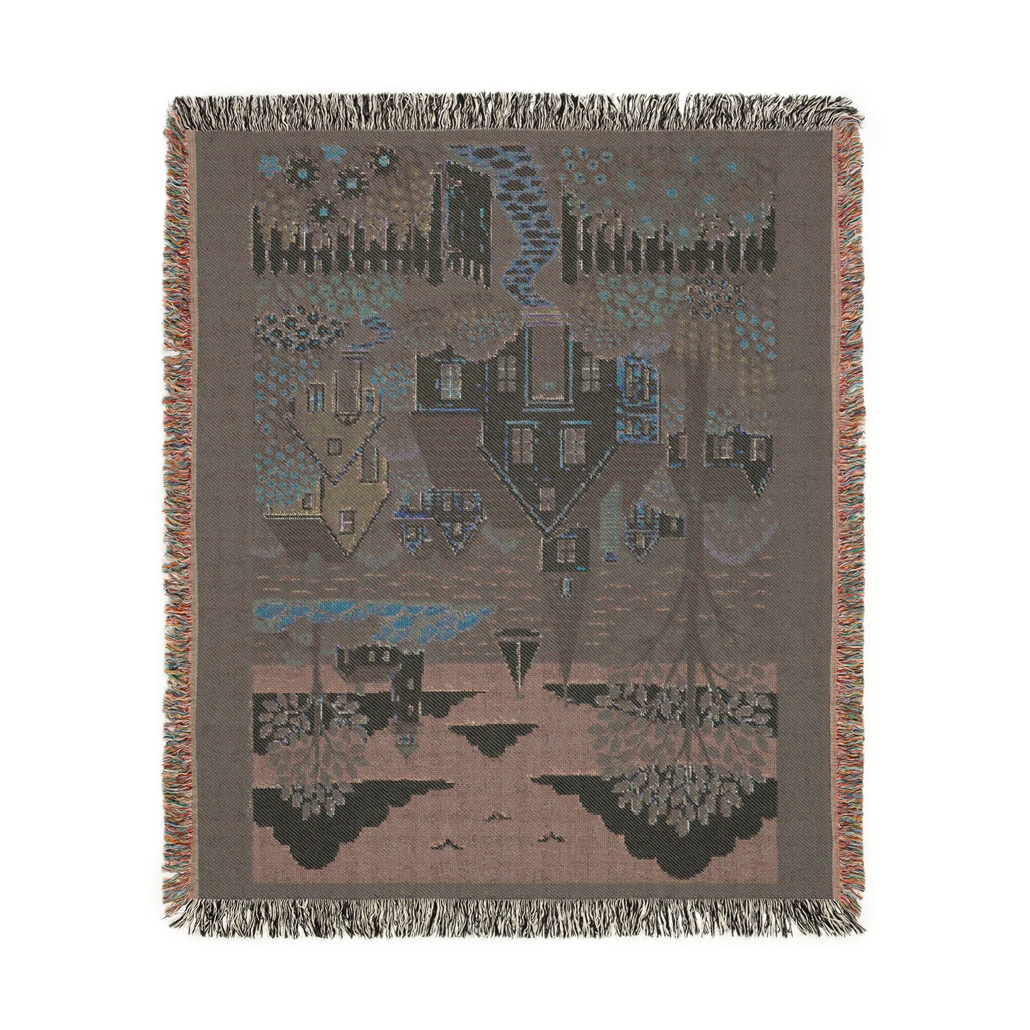 Coastal Cottage Woven Blanket