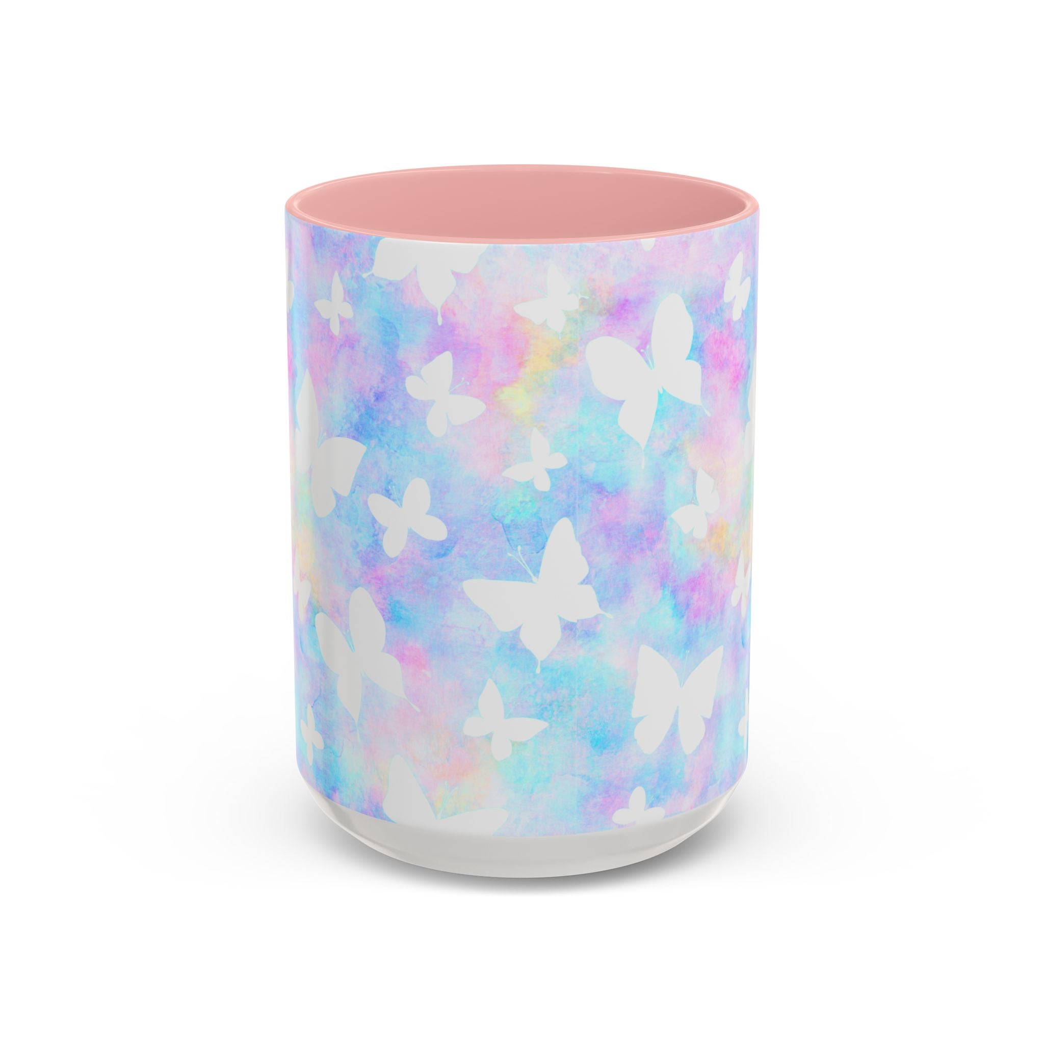 Pastel Watercolor Butterfly Coffee Mug – 11/15oz Accent Mug