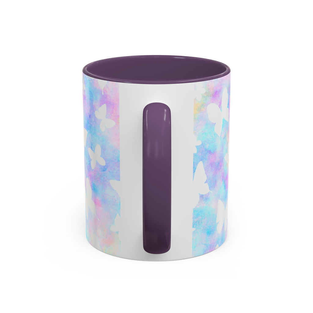 Pastel Watercolor Butterfly Coffee Mug – 11/15oz Accent Mug