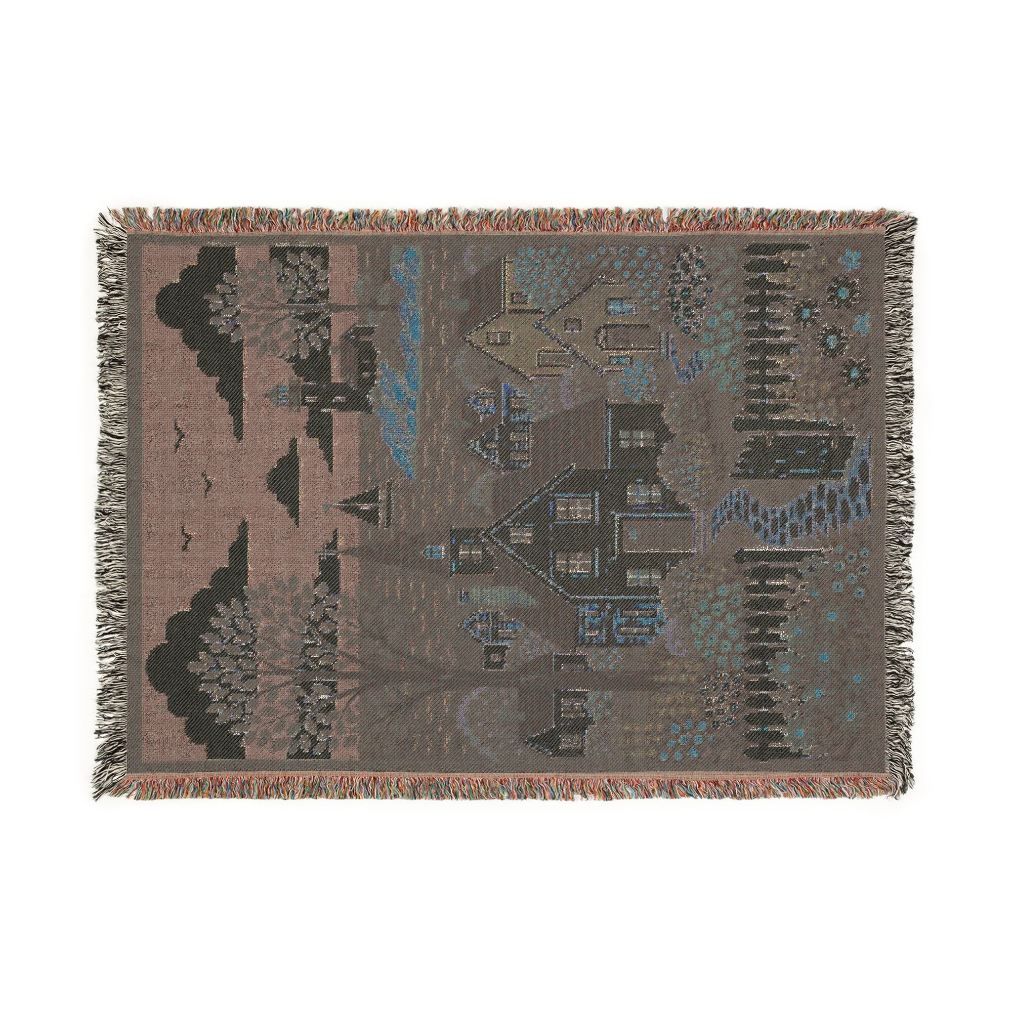 Coastal Cottage Woven Blanket