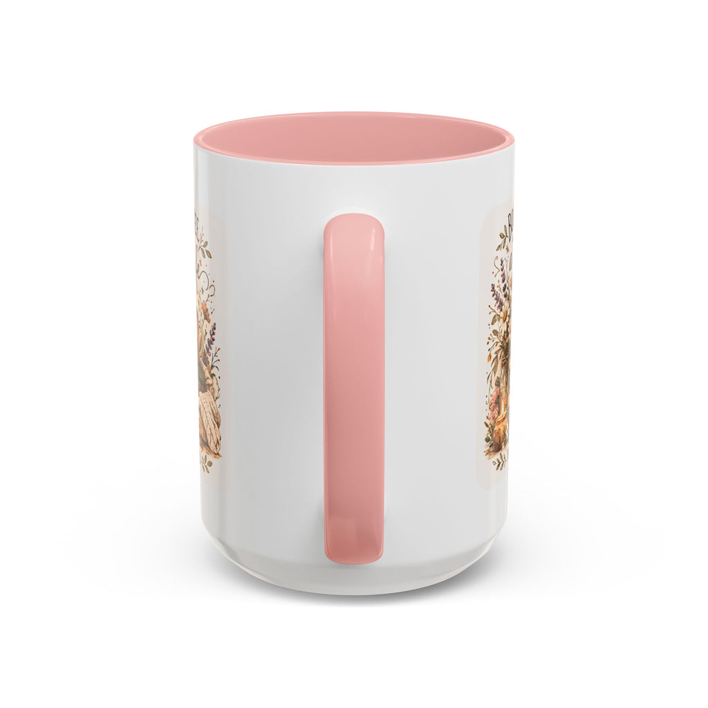 Books, Coffee & A Quiet Life Accent Coffee Mug — Cozy Literary Tea Cup (11/15oz)