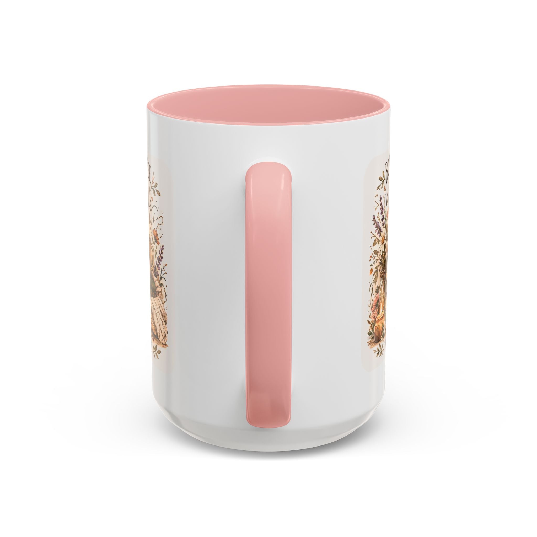 Books, Coffee & A Quiet Life Accent Coffee Mug — Cozy Literary Tea Cup (11/15oz)