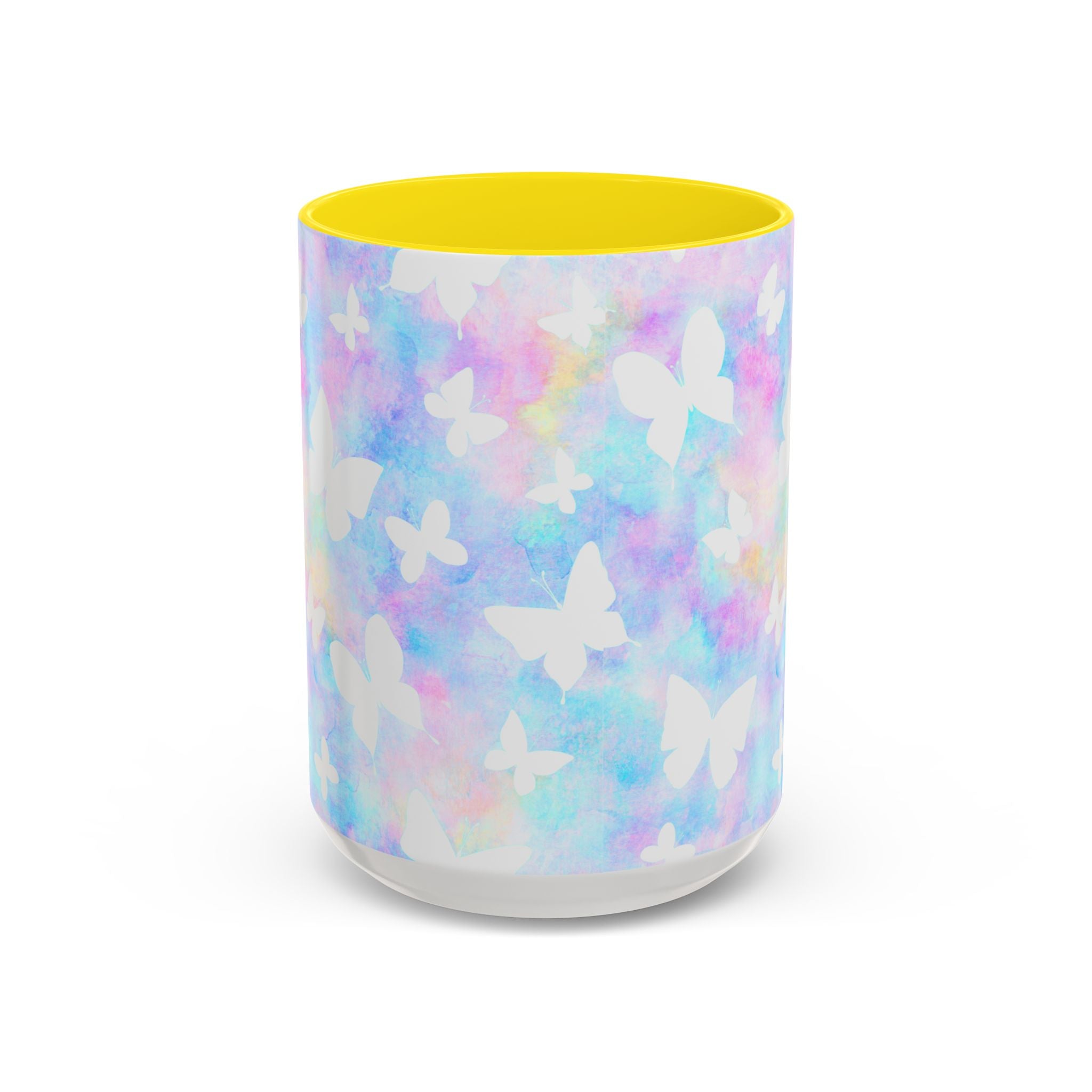 Pastel Watercolor Butterfly Coffee Mug – 11/15oz Accent Mug