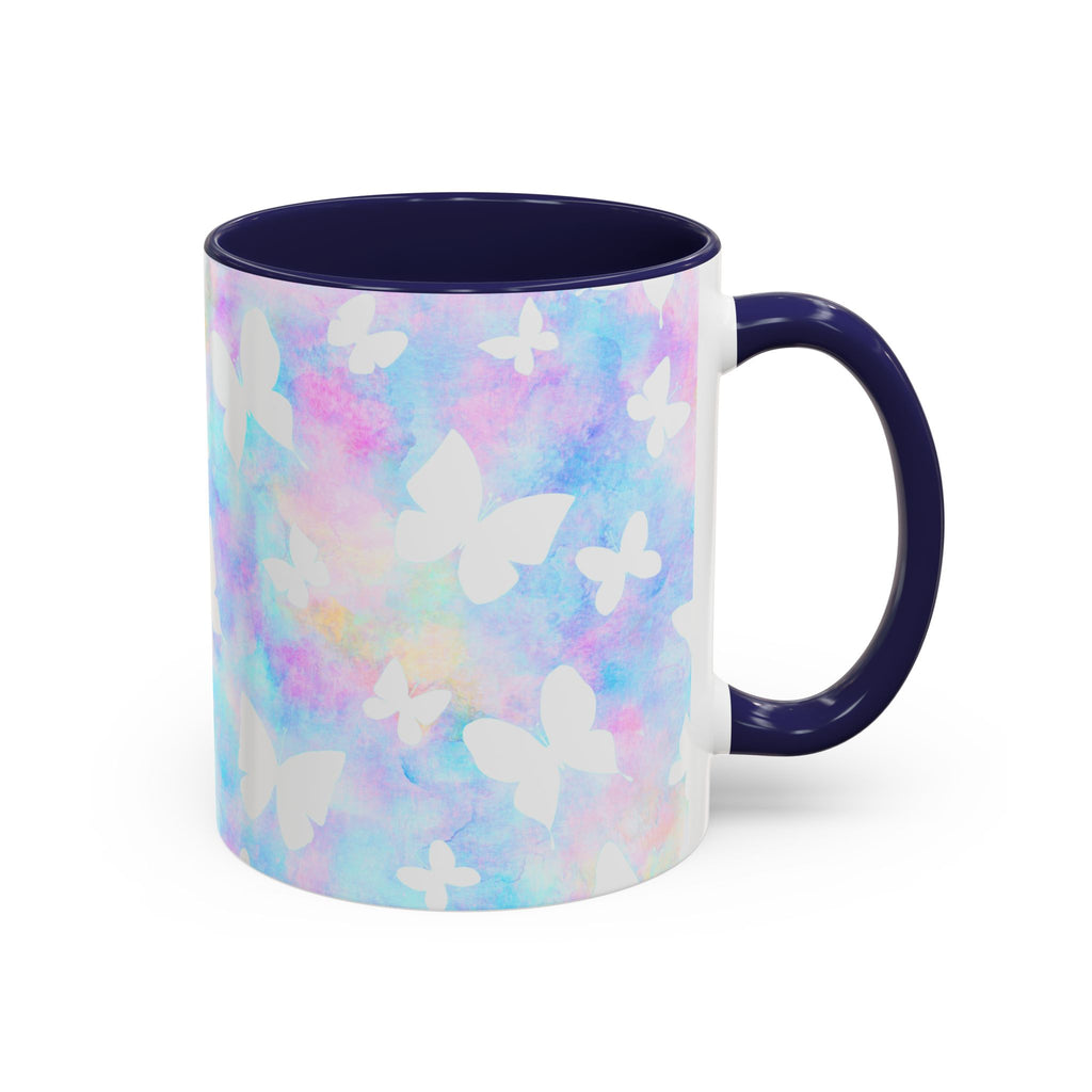 Pastel Watercolor Butterfly Coffee Mug – 11/15oz Accent Mug
