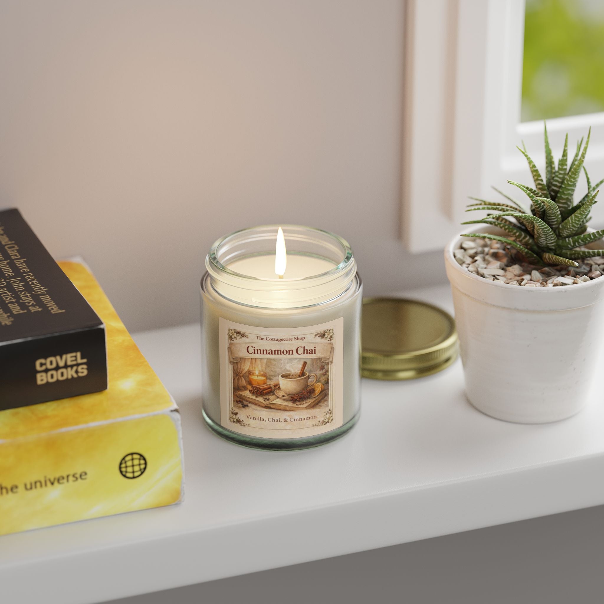 Cinnamon Chai Scented Candle — Coconut Apricot Wax (4oz & 9oz)