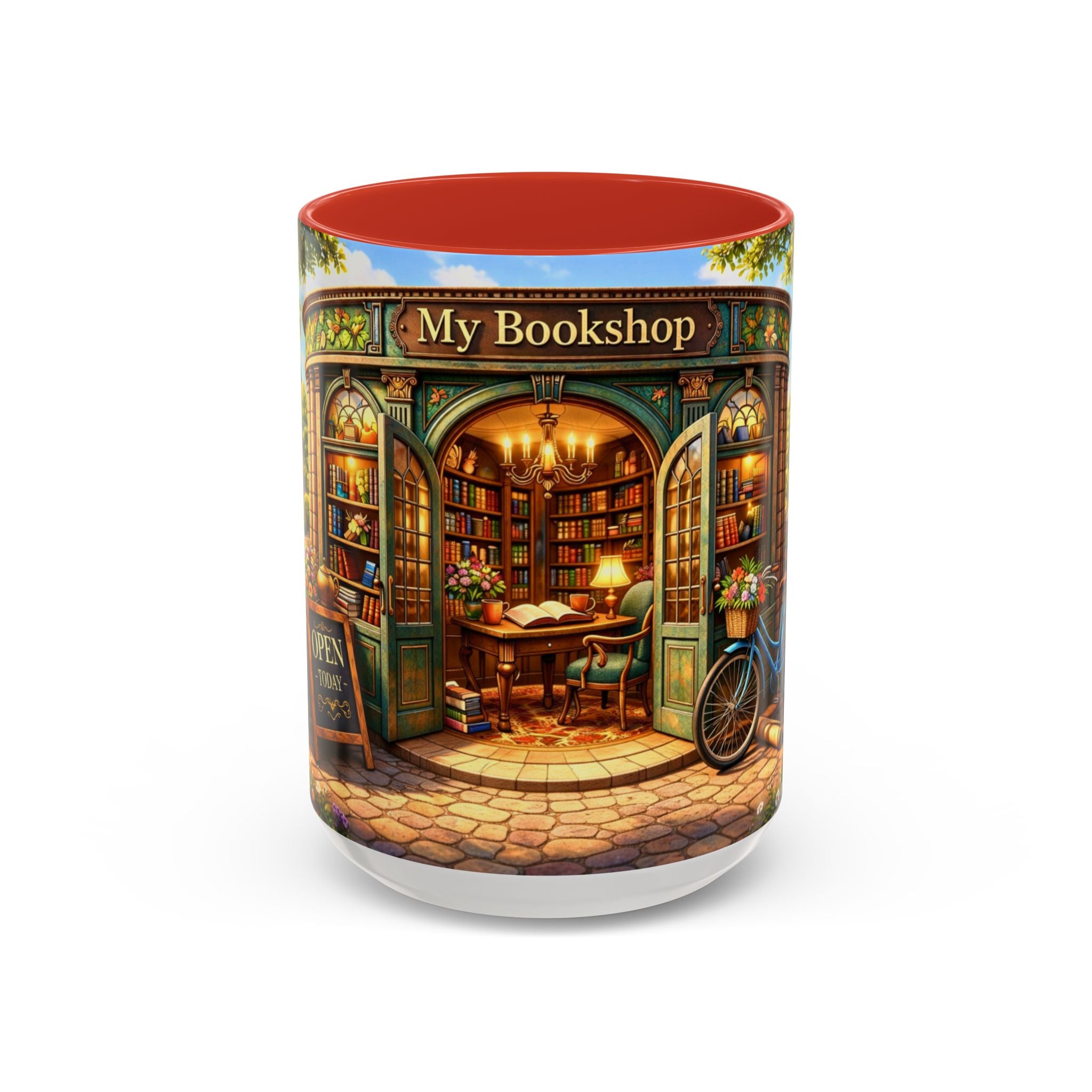 Bookshop Coffee Mug – "My Bookshop" Cozy Library Accent Mug