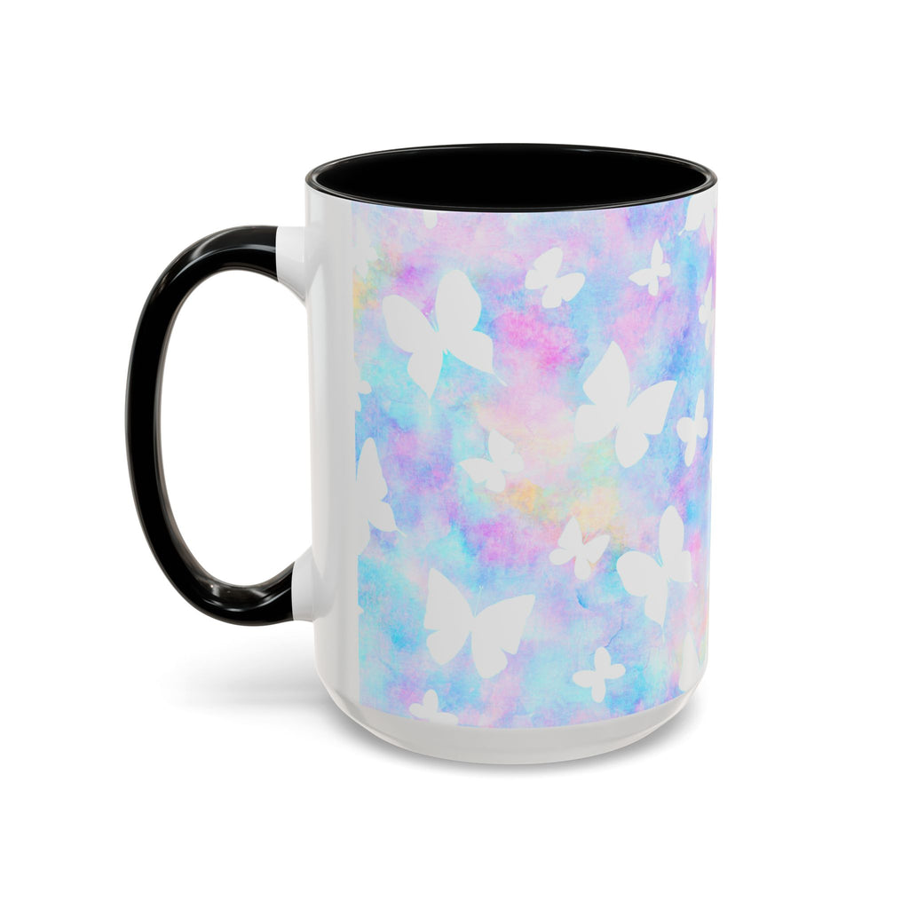 Pastel Watercolor Butterfly Coffee Mug – 11/15oz Accent Mug