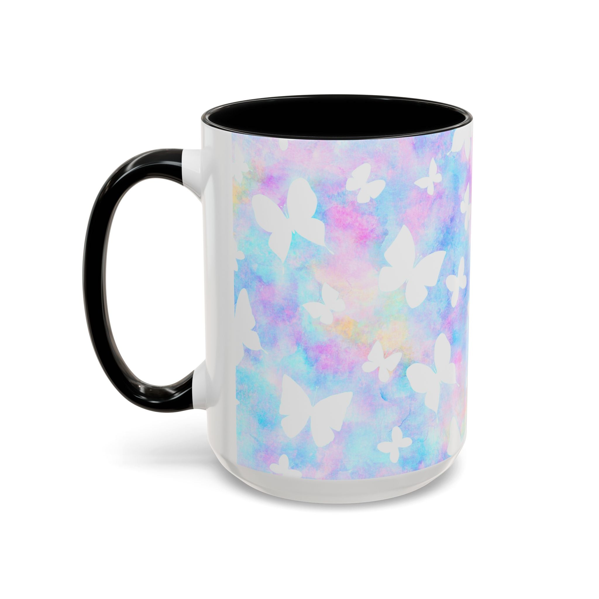 Pastel Watercolor Butterfly Coffee Mug – 11/15oz Accent Mug