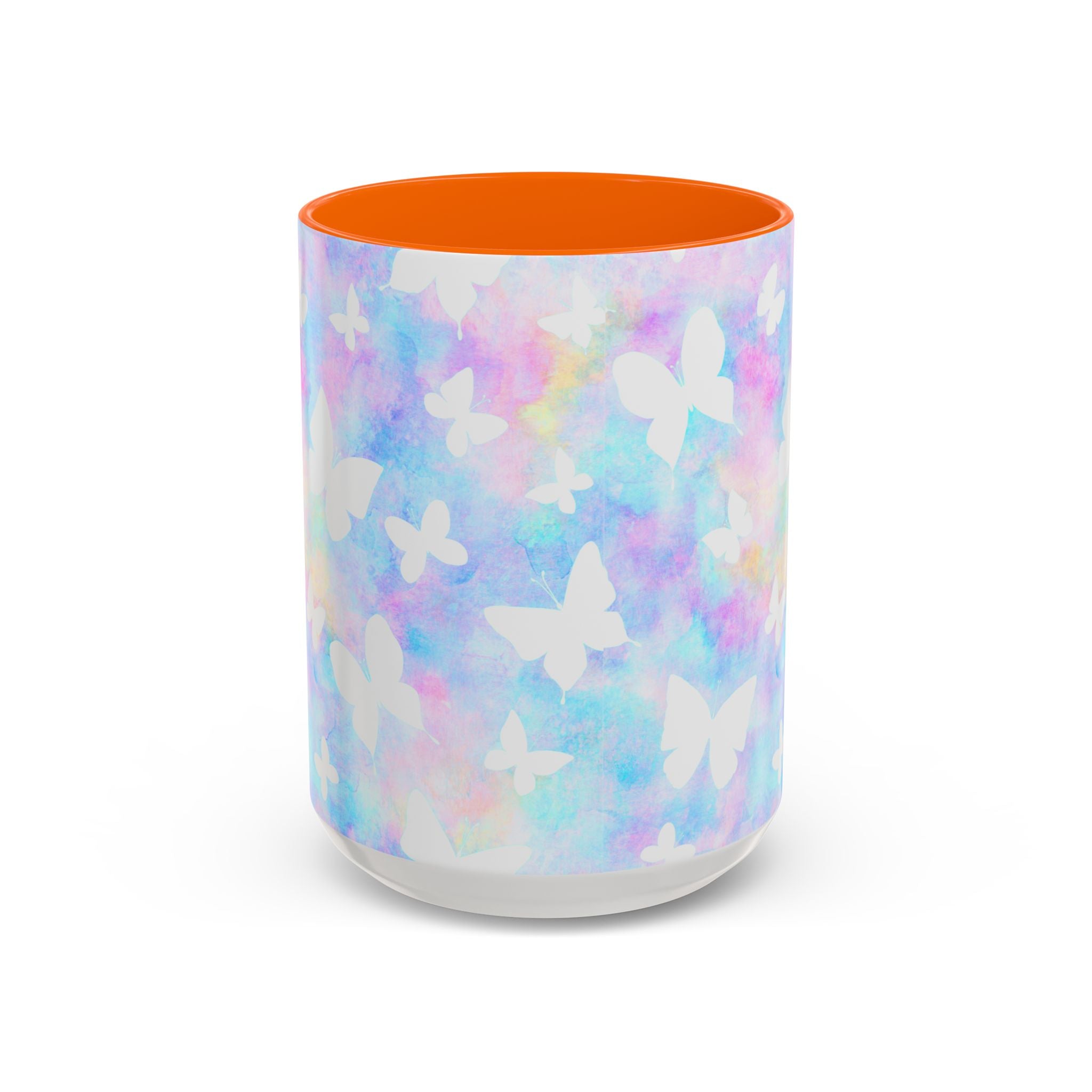 Pastel Watercolor Butterfly Coffee Mug – 11/15oz Accent Mug