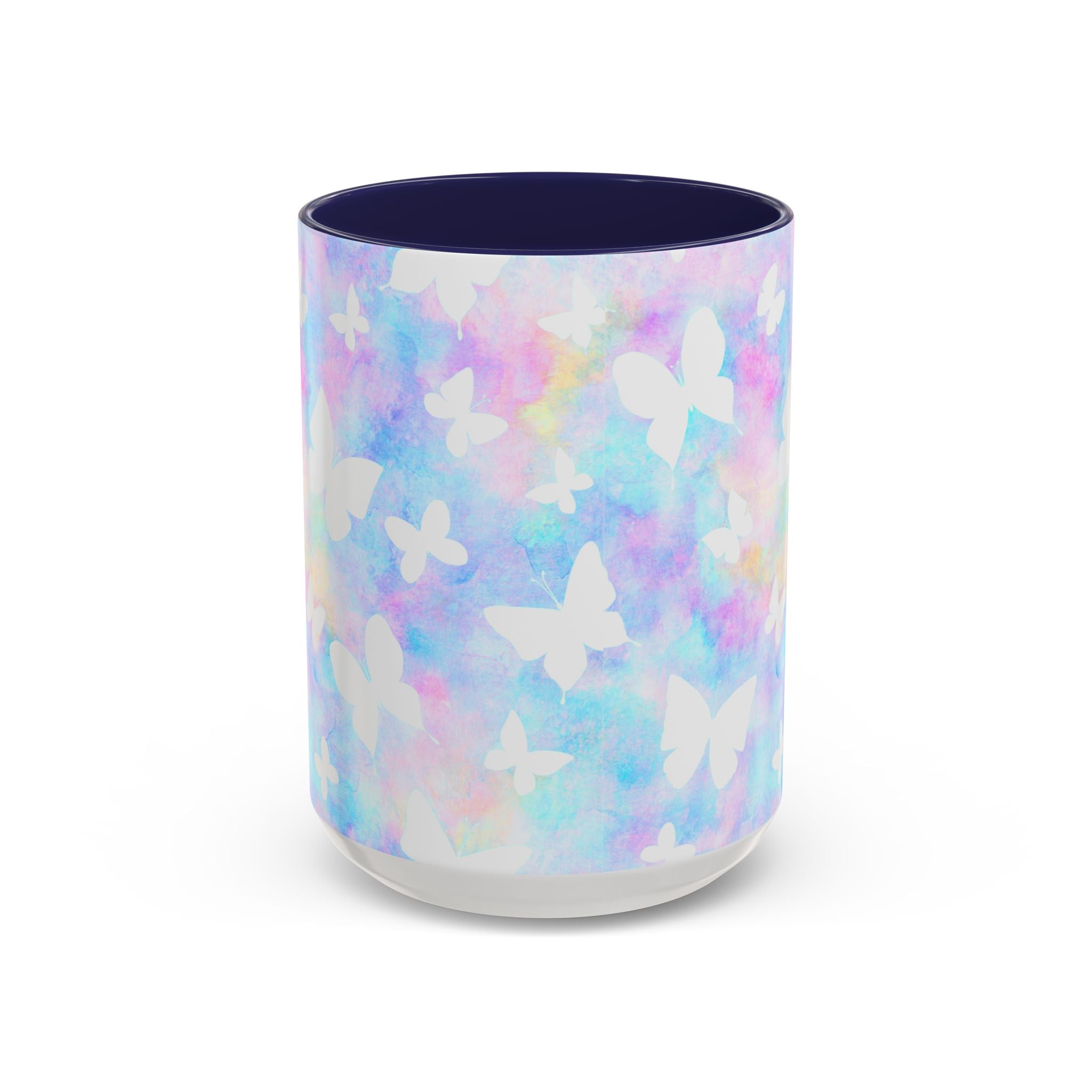 Pastel Watercolor Butterfly Coffee Mug – 11/15oz Accent Mug