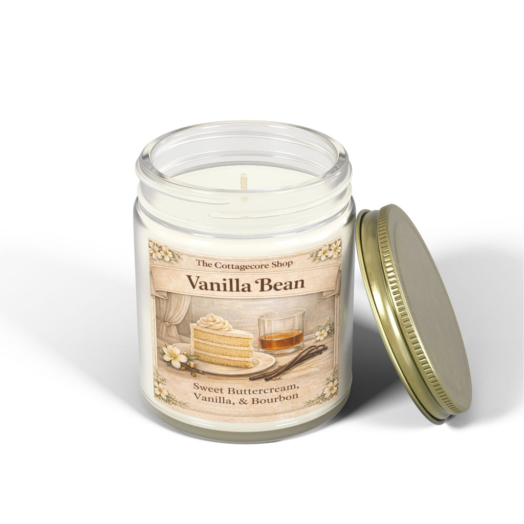 Vanilla Bean Coconut-Apricot Wax Candle (4oz & 9oz) — Scented Jar Candle