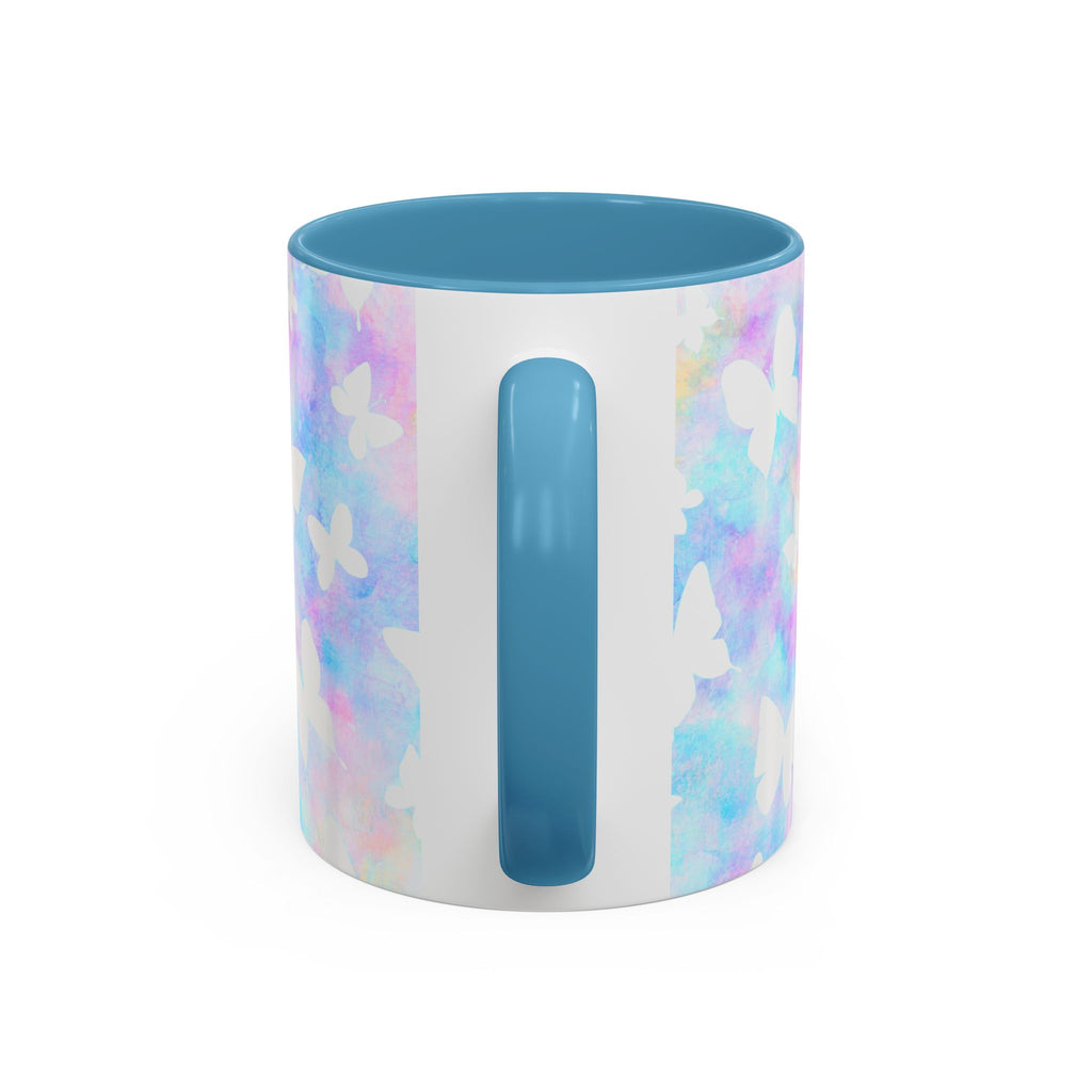 Pastel Watercolor Butterfly Coffee Mug – 11/15oz Accent Mug