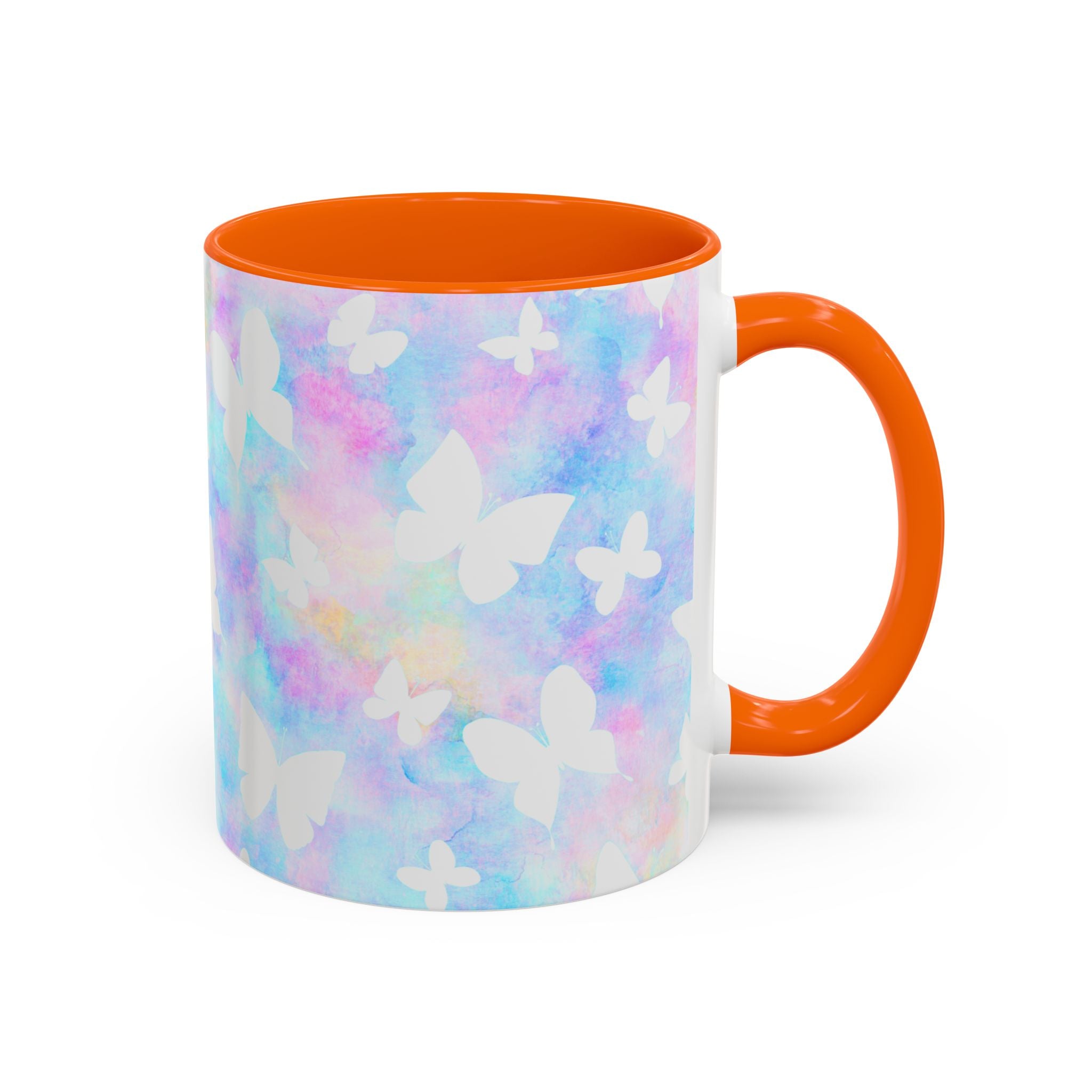 Pastel Watercolor Butterfly Coffee Mug – 11/15oz Accent Mug