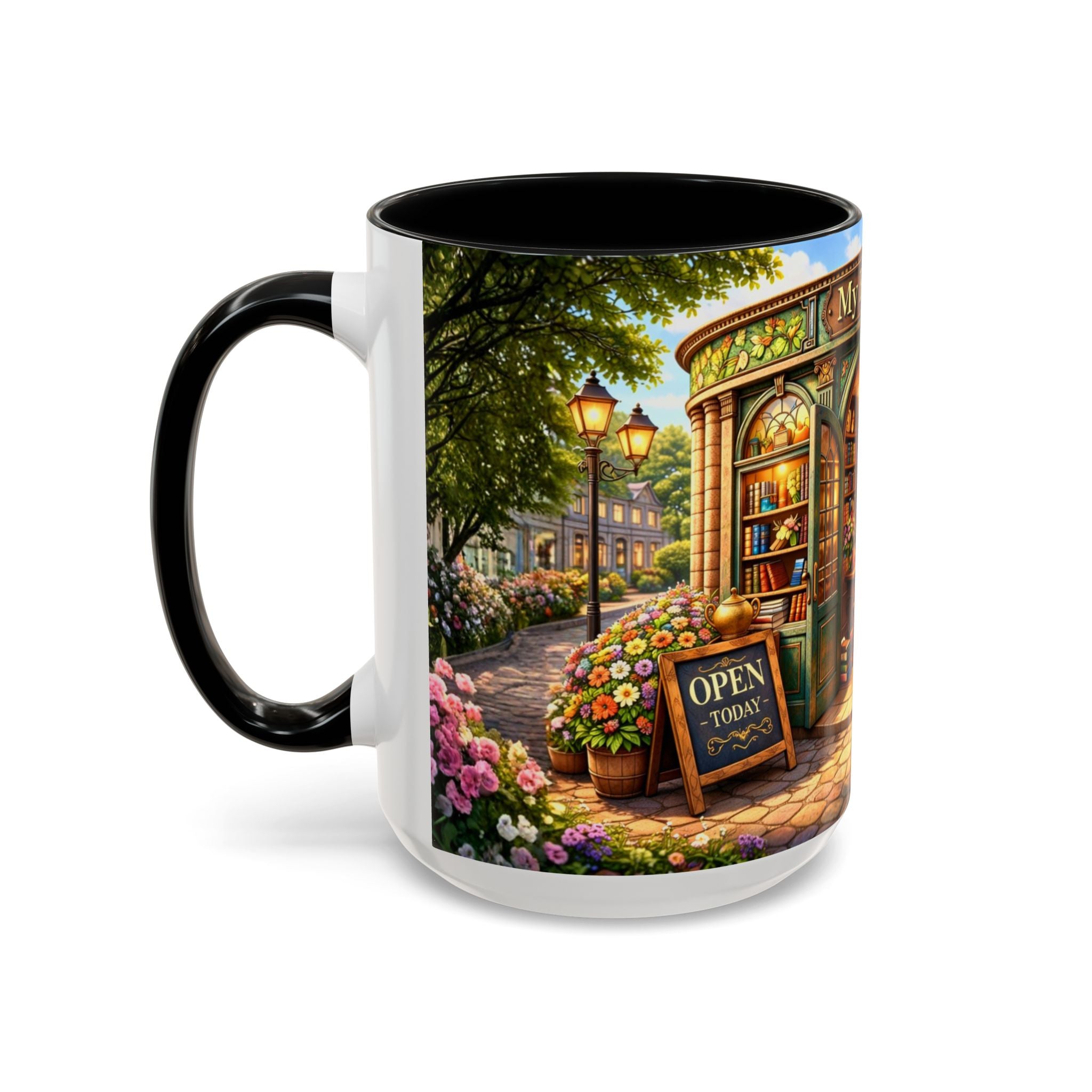 Bookshop Coffee Mug – "My Bookshop" Cozy Library Accent Mug