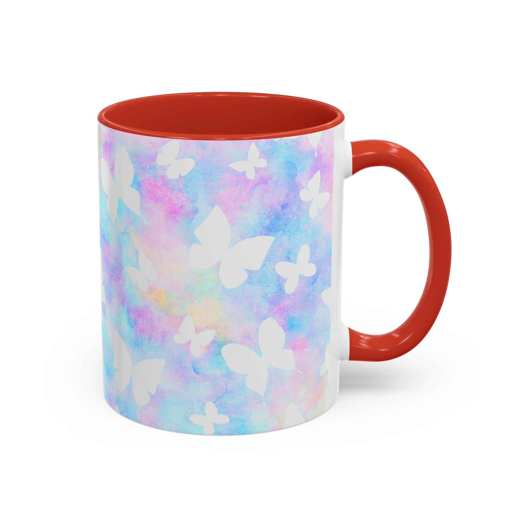 Pastel Watercolor Butterfly Coffee Mug – 11/15oz Accent Mug