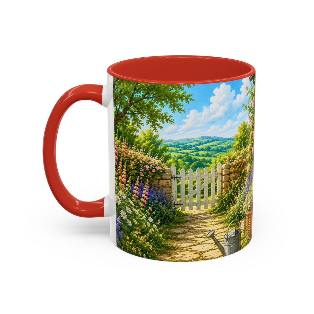 Floral Cottage Coffee Mug – 'Bloom Where You Are Planted' Accent Mug