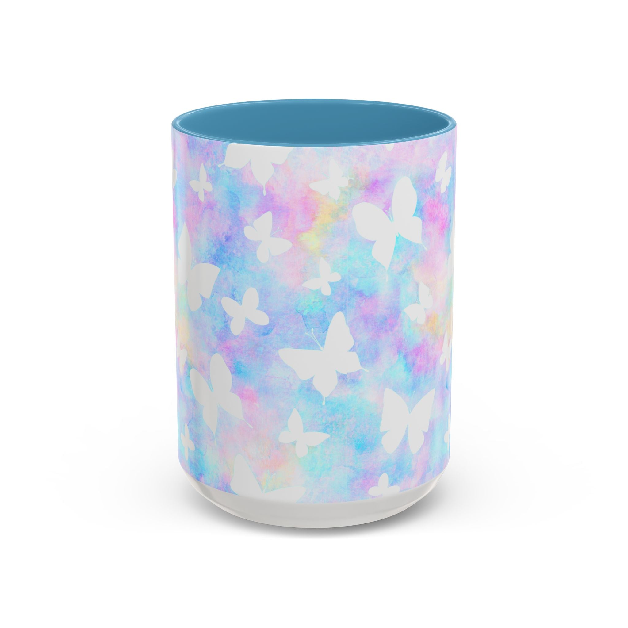 Pastel Watercolor Butterfly Coffee Mug – 11/15oz Accent Mug