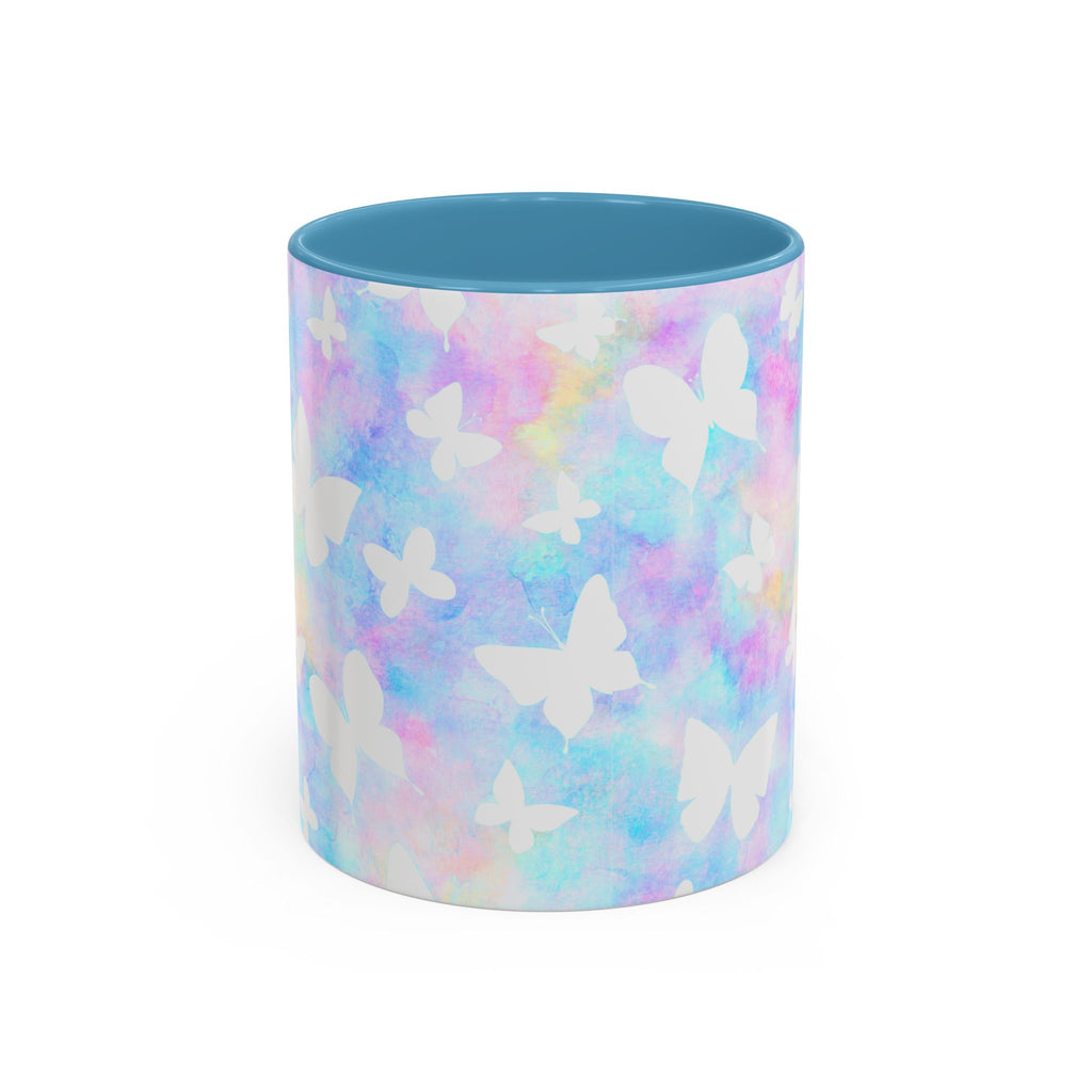 Pastel Watercolor Butterfly Coffee Mug – 11/15oz Accent Mug