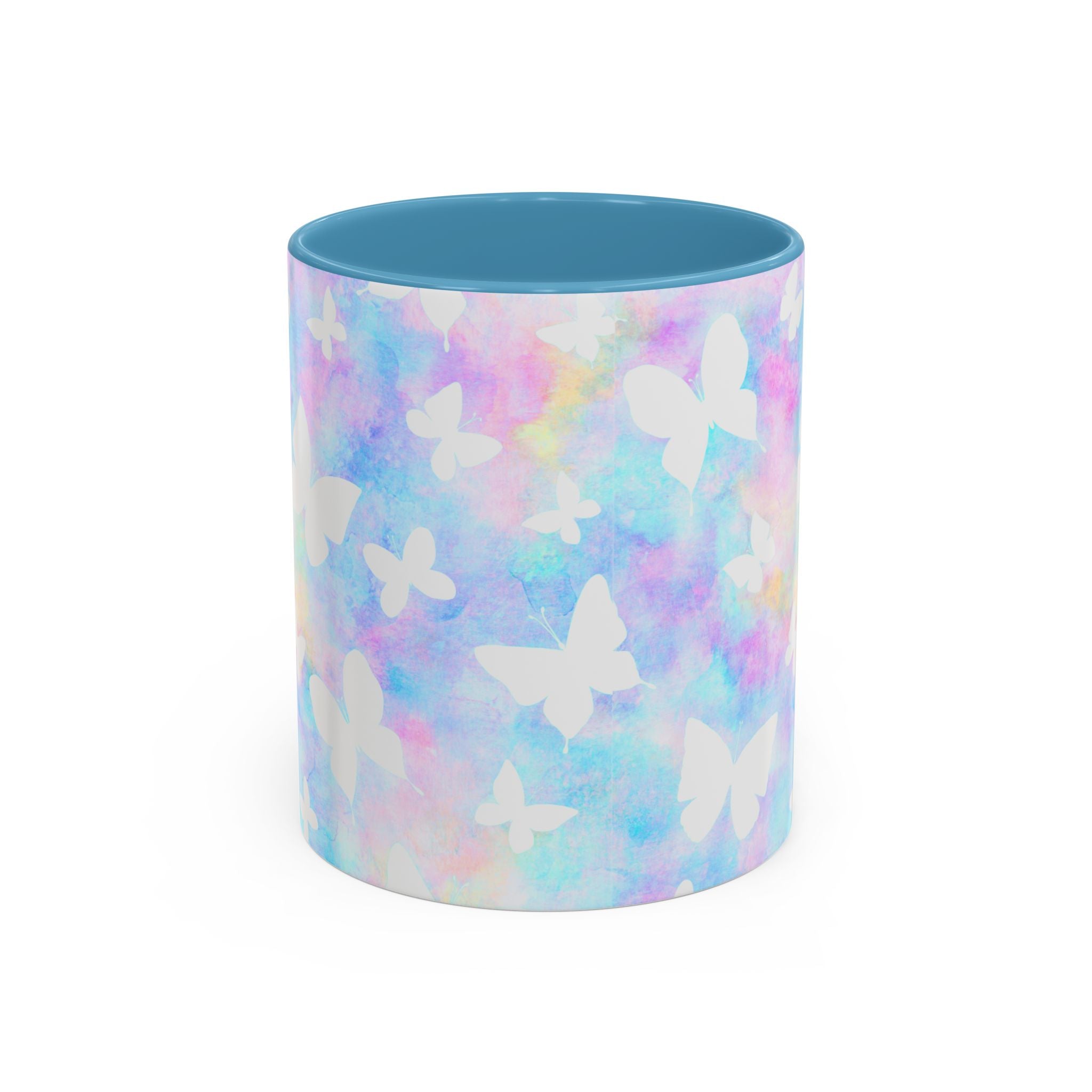 Pastel Watercolor Butterfly Coffee Mug – 11/15oz Accent Mug