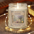 Lavender Scented Candle — Coconut Apricot Wax (4oz & 9oz)