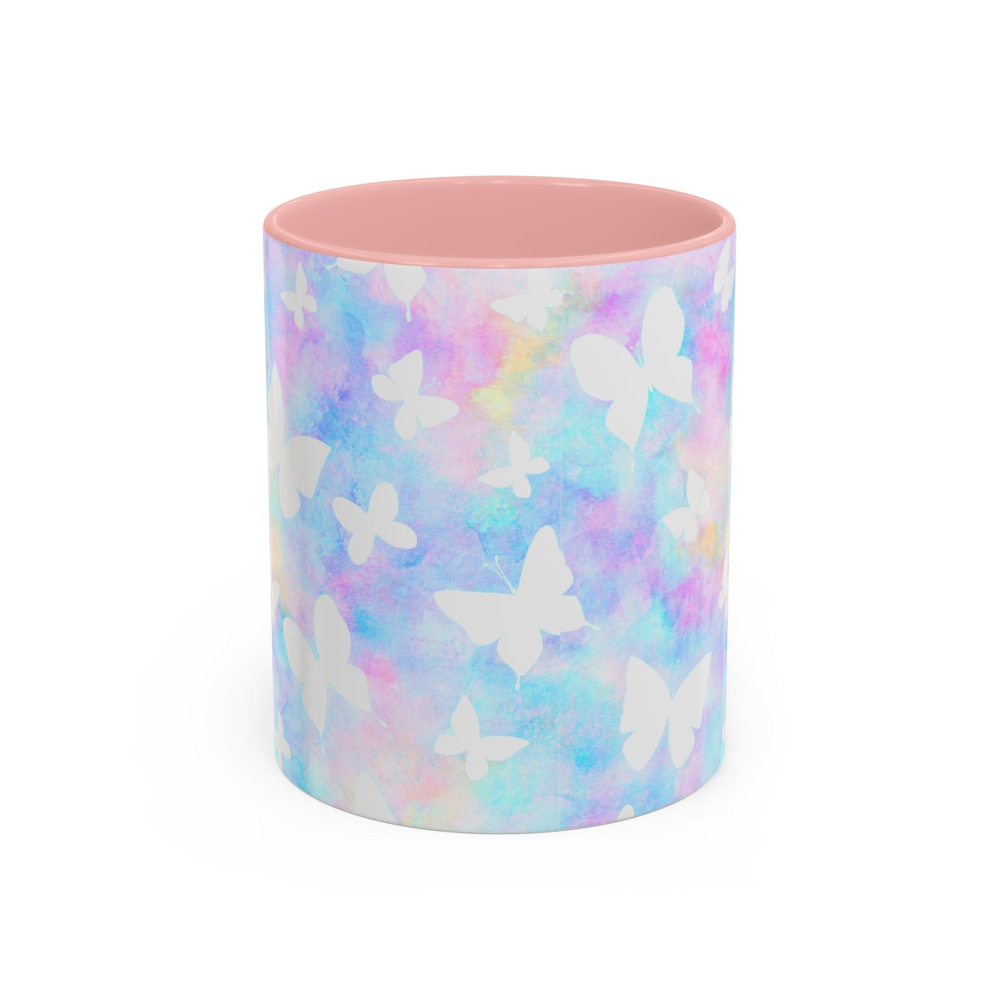 Pastel Watercolor Butterfly Coffee Mug – 11/15oz Accent Mug