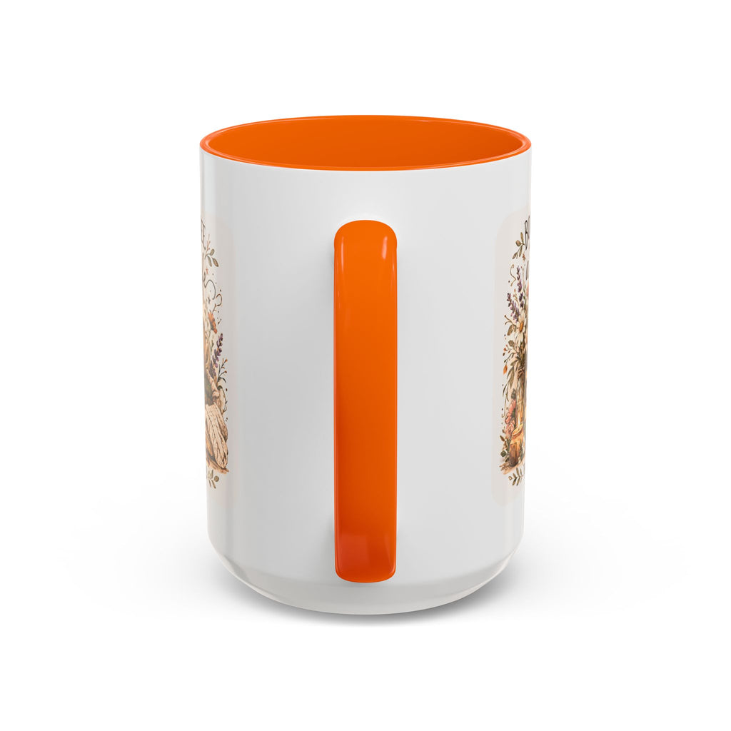 Books, Coffee & A Quiet Life Accent Coffee Mug — Cozy Literary Tea Cup (11/15oz)