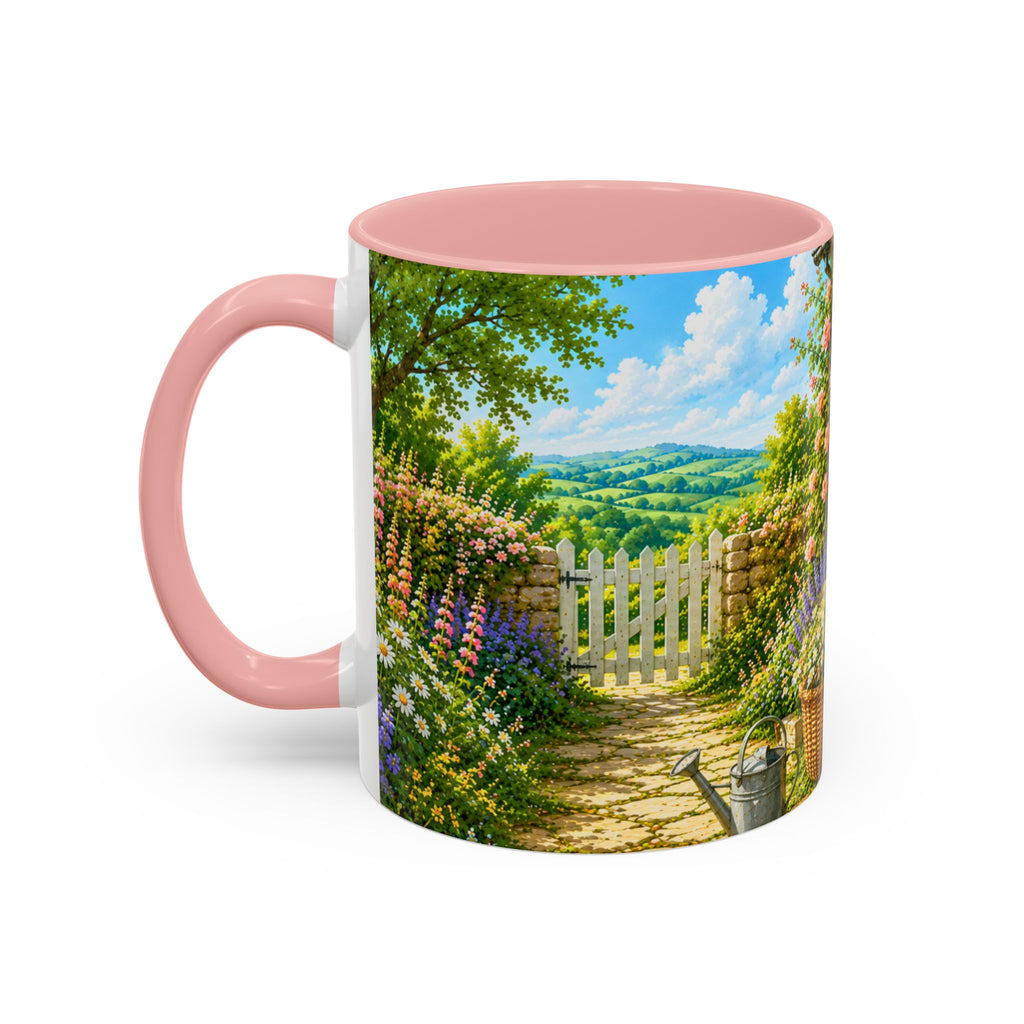 Floral Cottage Coffee Mug – 'Bloom Where You Are Planted' Accent Mug