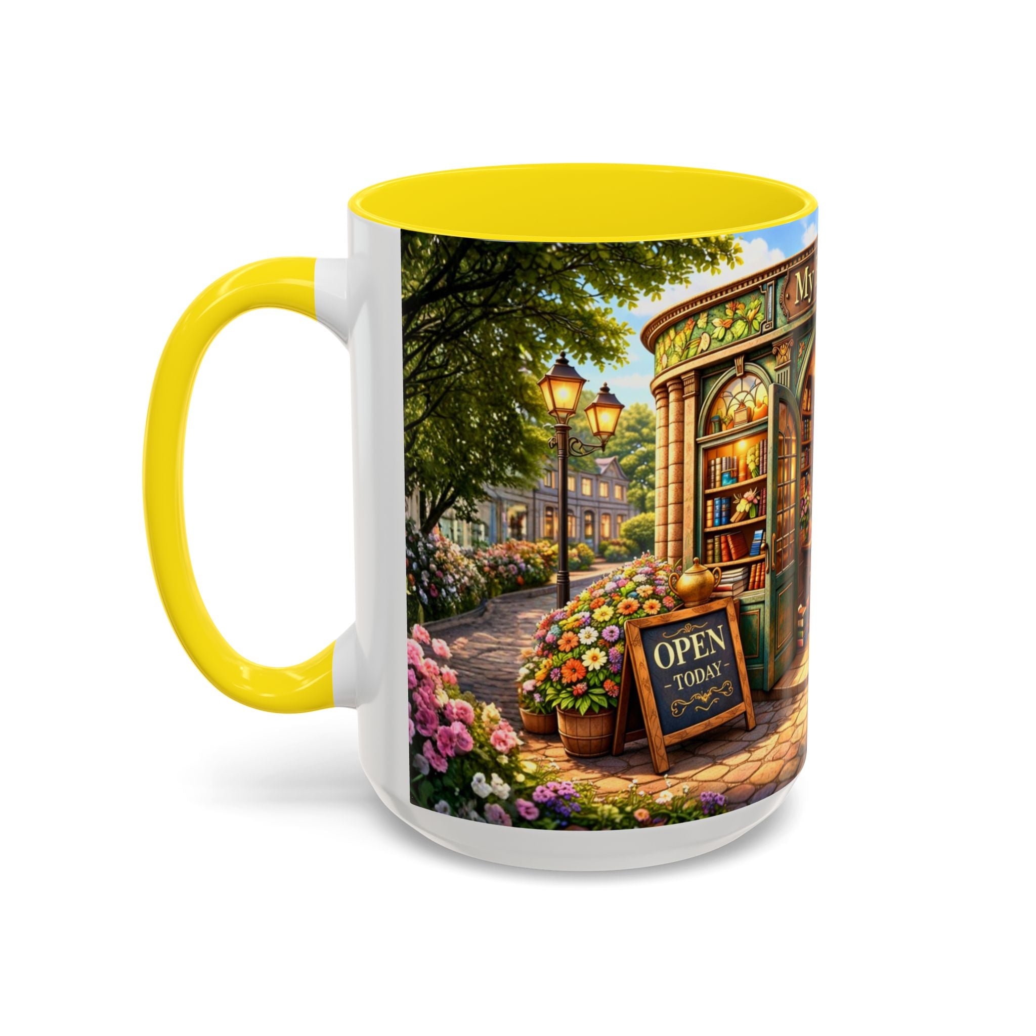 Bookshop Coffee Mug – "My Bookshop" Cozy Library Accent Mug