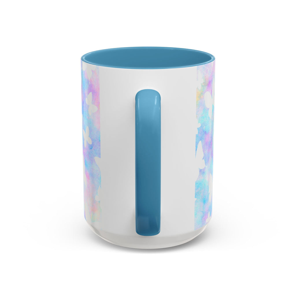 Pastel Watercolor Butterfly Coffee Mug – 11/15oz Accent Mug