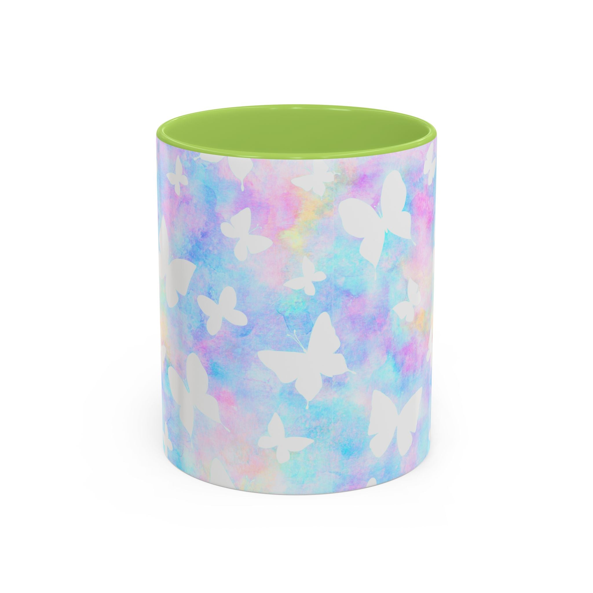 Pastel Watercolor Butterfly Coffee Mug – 11/15oz Accent Mug