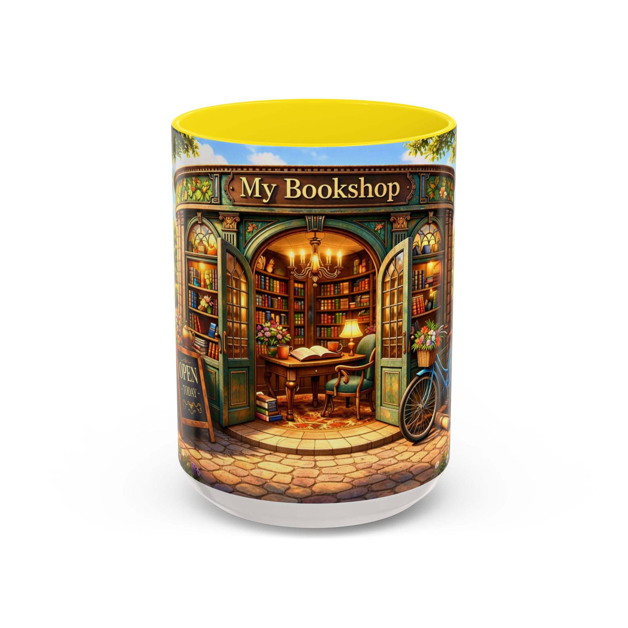 Bookshop Coffee Mug – "My Bookshop" Cozy Library Accent Mug
