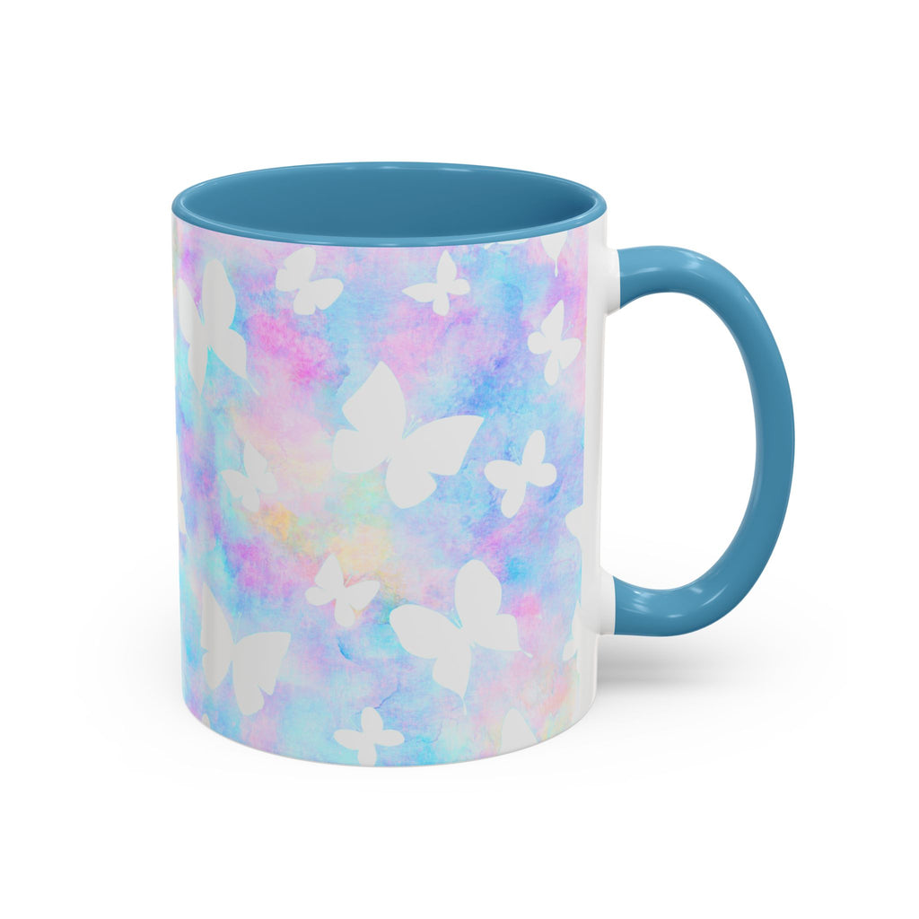 Pastel Watercolor Butterfly Coffee Mug – 11/15oz Accent Mug