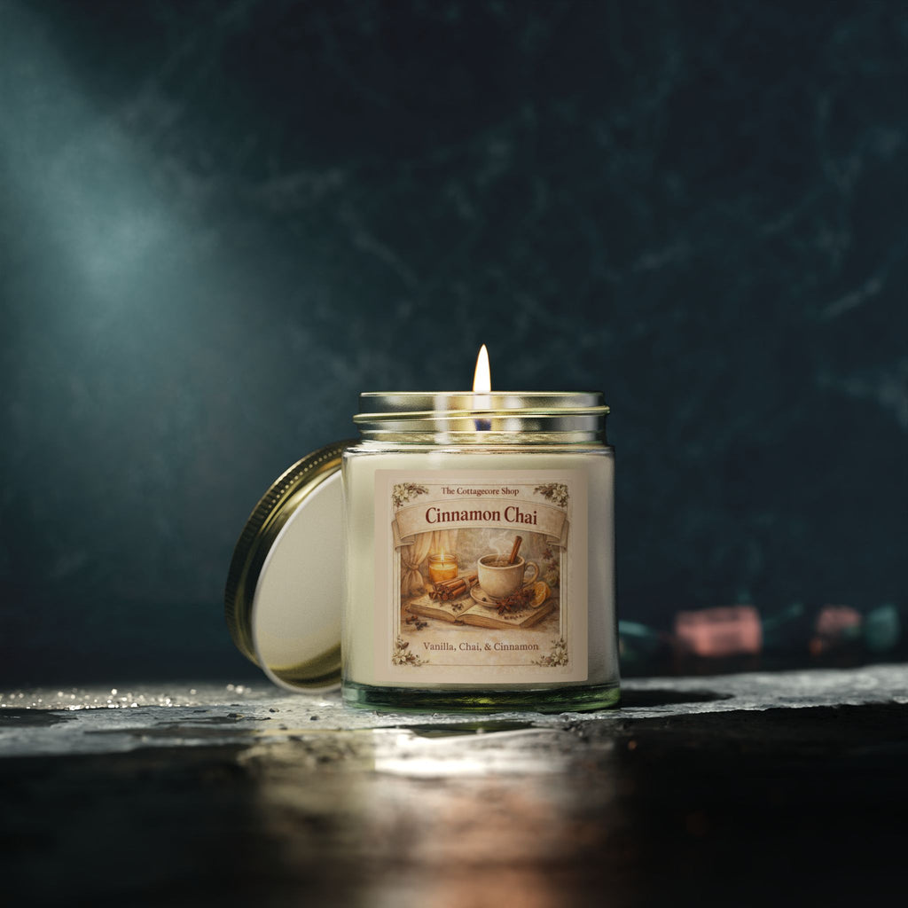Cinnamon Chai Scented Candle — Coconut Apricot Wax (4oz & 9oz)