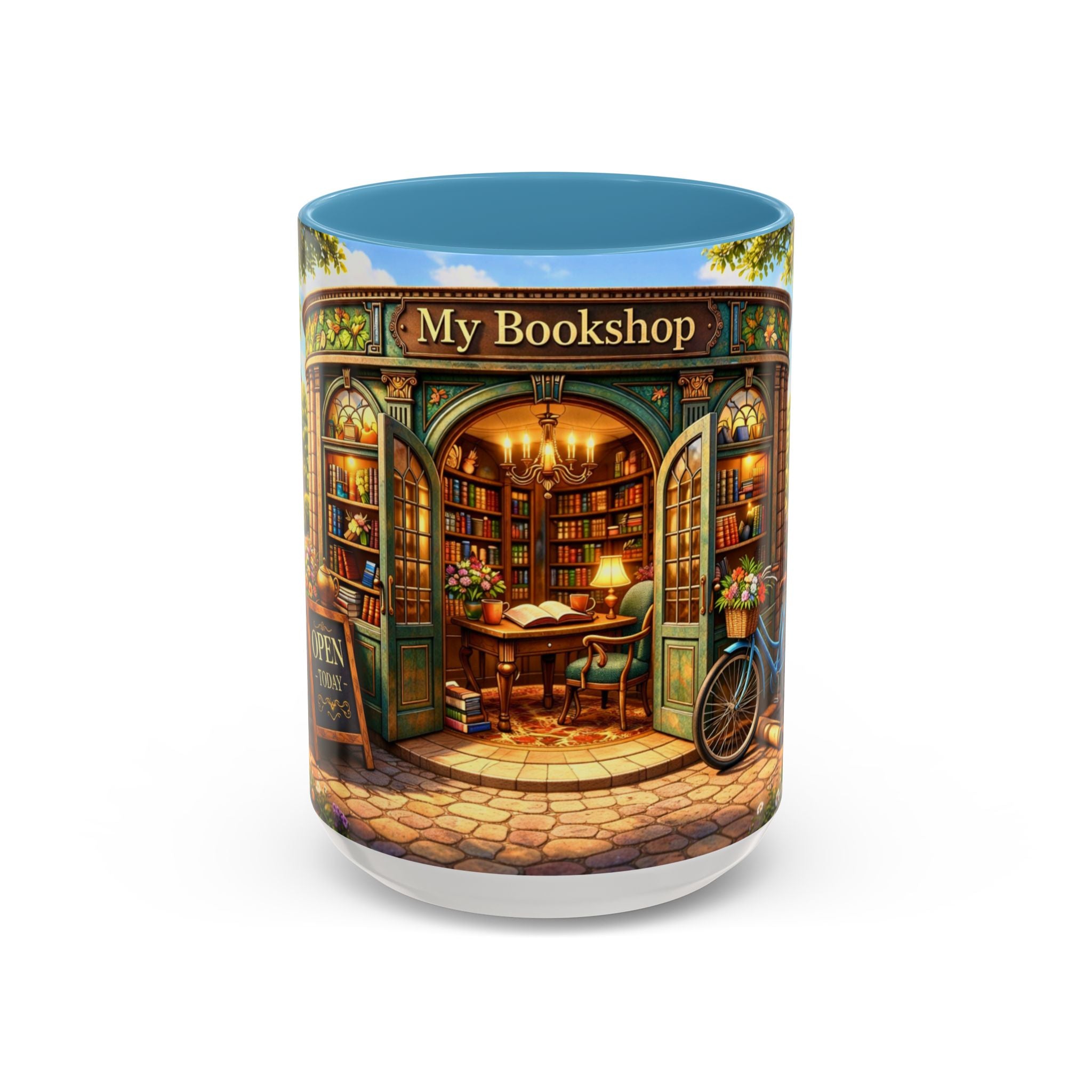 Bookshop Coffee Mug – "My Bookshop" Cozy Library Accent Mug