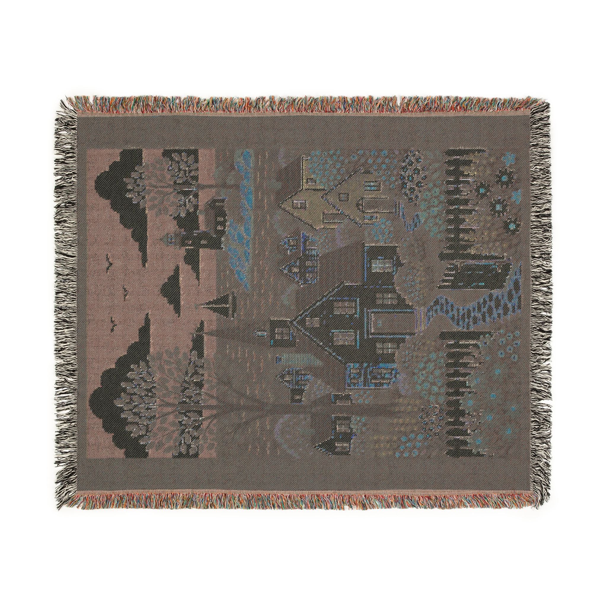 Coastal Cottage Woven Blanket