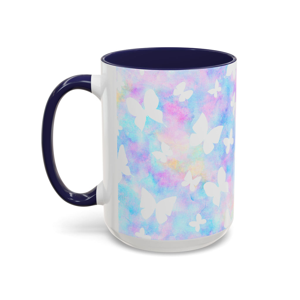 Pastel Watercolor Butterfly Coffee Mug – 11/15oz Accent Mug