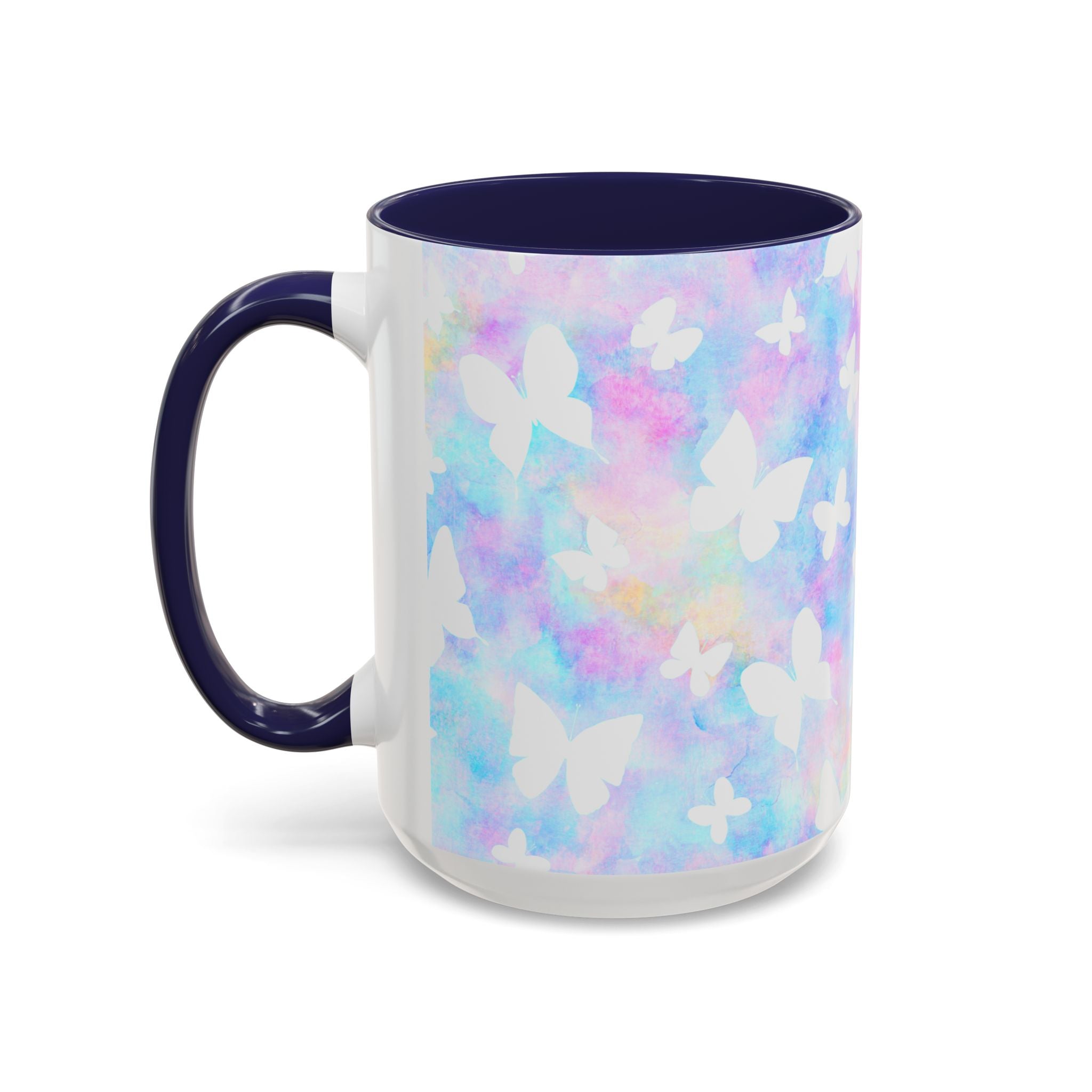 Pastel Watercolor Butterfly Coffee Mug – 11/15oz Accent Mug