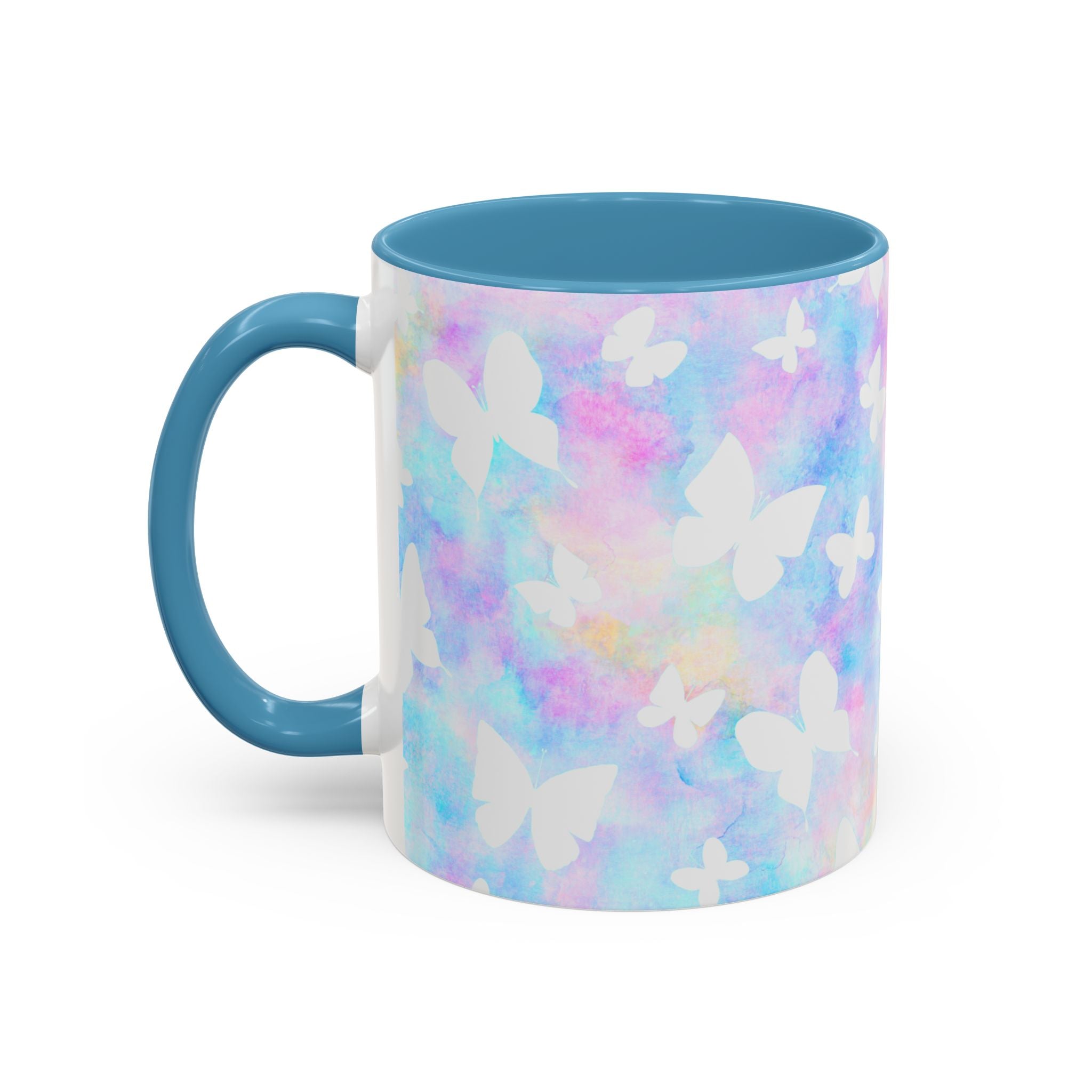 Pastel Watercolor Butterfly Coffee Mug – 11/15oz Accent Mug
